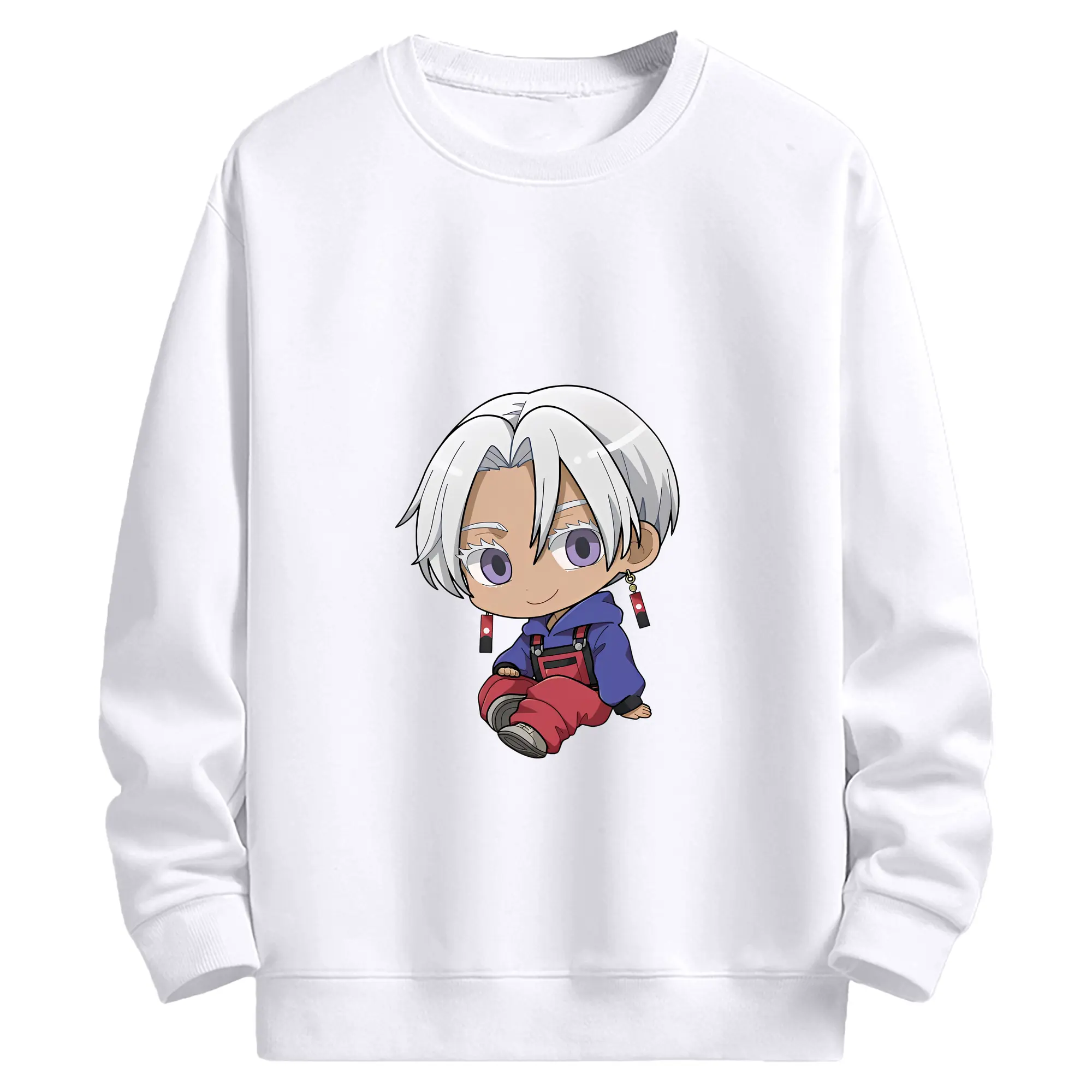 東京リベンジャーズ グッズ,黒川イザナ - 高品質 クルーネック スウェット ・ コットン59％ ポリエステル41％ ・ ユニセックス 長袖 トレーナー ・ カジュアル デイリー スポーツ 散歩用