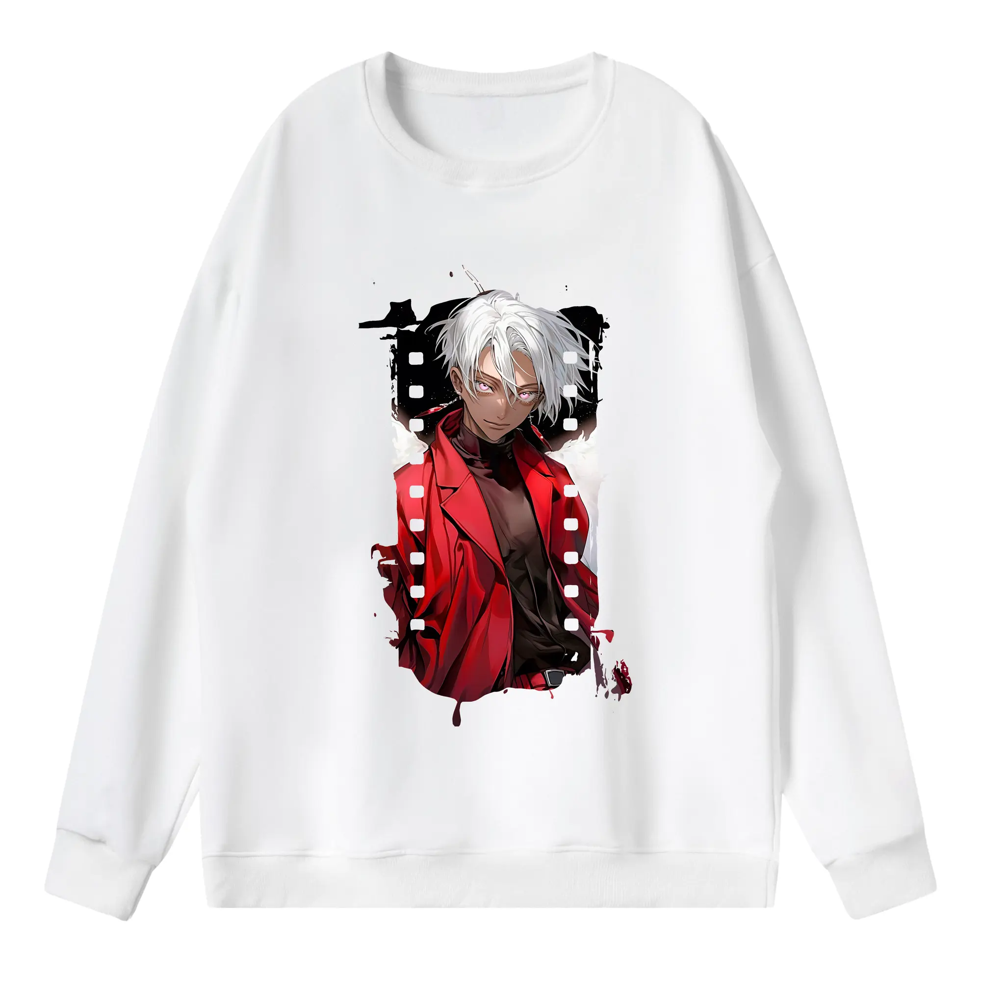 東京リベンジャーズ グッズ,黒川イザナ - 薄手 クルーネック スウェット 裏毛260g · ポリエステル 春秋向け カジュアル 男女兼用 · トレーナー デイリー スポーツ 散歩に最適