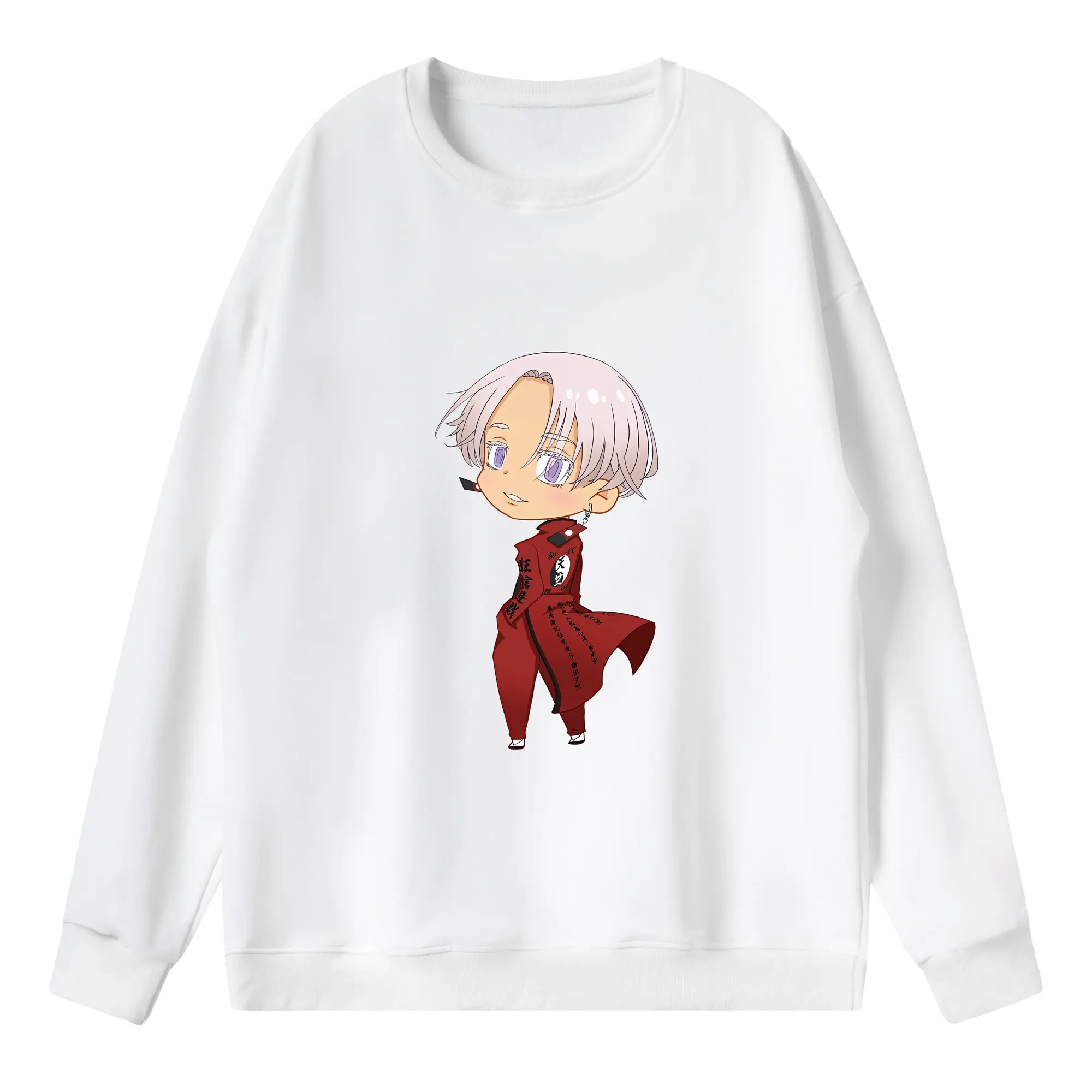 東京リベンジャーズ グッズ,黒川イザナ - 薄手 クルーネック スウェット 裏毛260g · ポリエステル 春秋向け カジュアル 男女兼用 · トレーナー デイリー スポーツ 散歩に最適