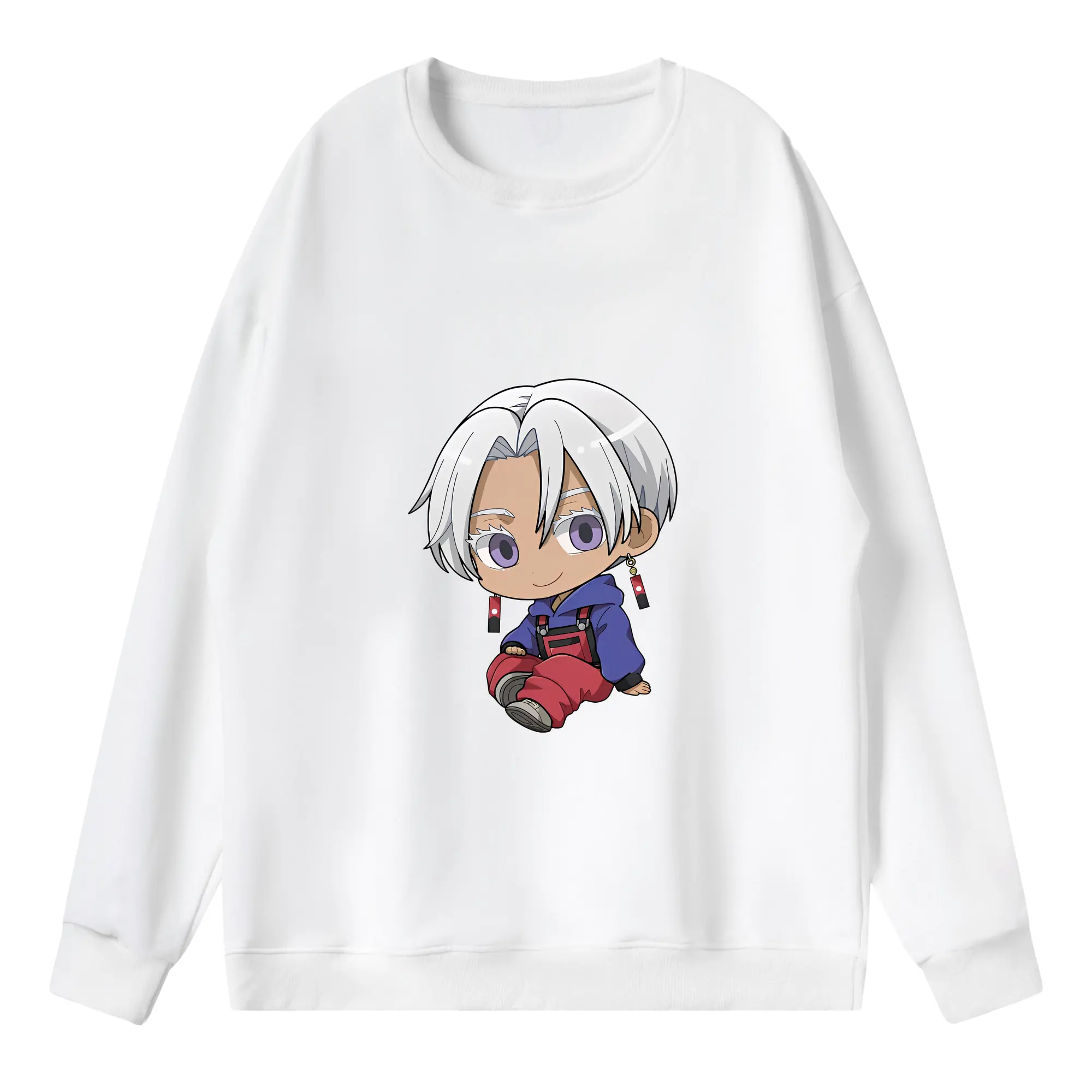 東京リベンジャーズ グッズ,黒川イザナ - 薄手 クルーネック スウェット 裏毛260g · ポリエステル 春秋向け カジュアル 男女兼用 · トレーナー デイリー スポーツ 散歩に最適