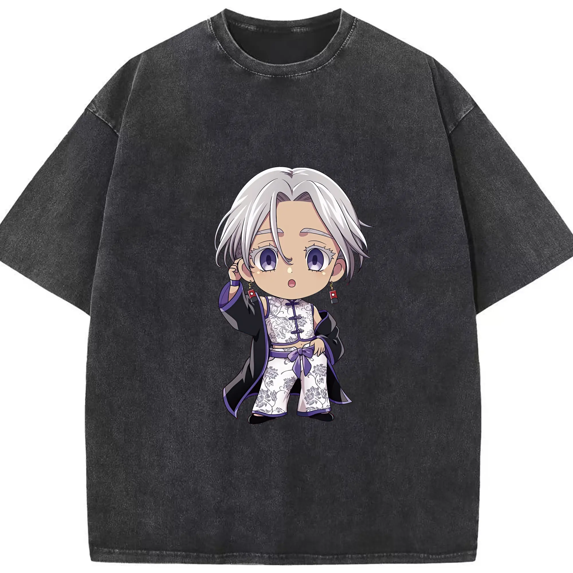 東京リベンジャーズ グッズ,黒川イザナ - 綿100％ ヴィンテージ風 半袖Tシャツ ・ フロントプリント ・ 柔らか肌触り ・ 通気性 快適 ・ スポーツ カジュアル 外出用