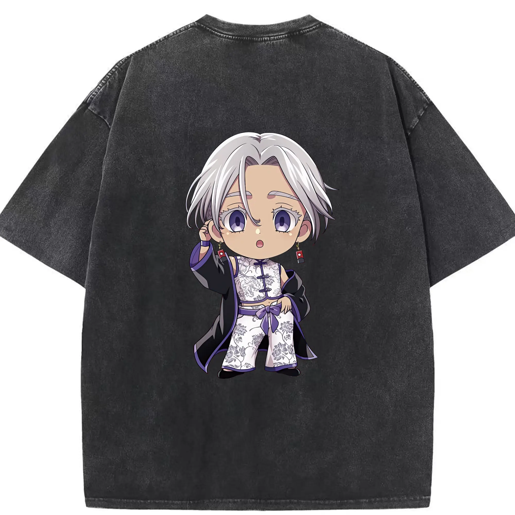 東京リベンジャーズ グッズ,黒川イザナ - 綿100％ ヴィンテージ風 半袖Tシャツ ・ 背面プリント ・ 柔らか肌触り ・ 通気性 快適 ・ スポーツ カジュアル 外出用