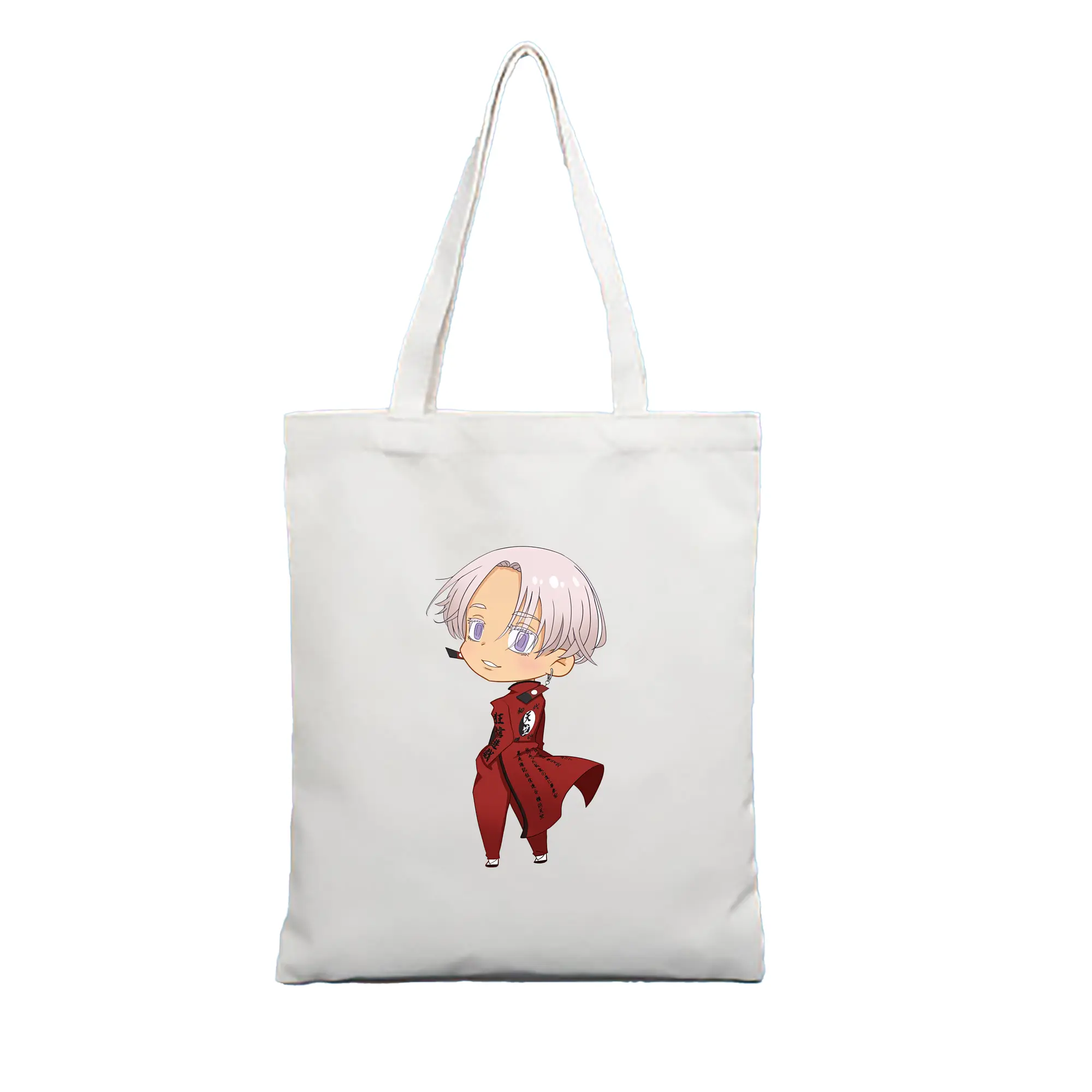東京リベンジャーズ グッズ,黒川イザナ - 縦型キャンバス手提げバッグ（トートバッグ） ・ キャンバス素材 ・ ショッピング用 ・ 軽量 丈夫 お手入れ簡単