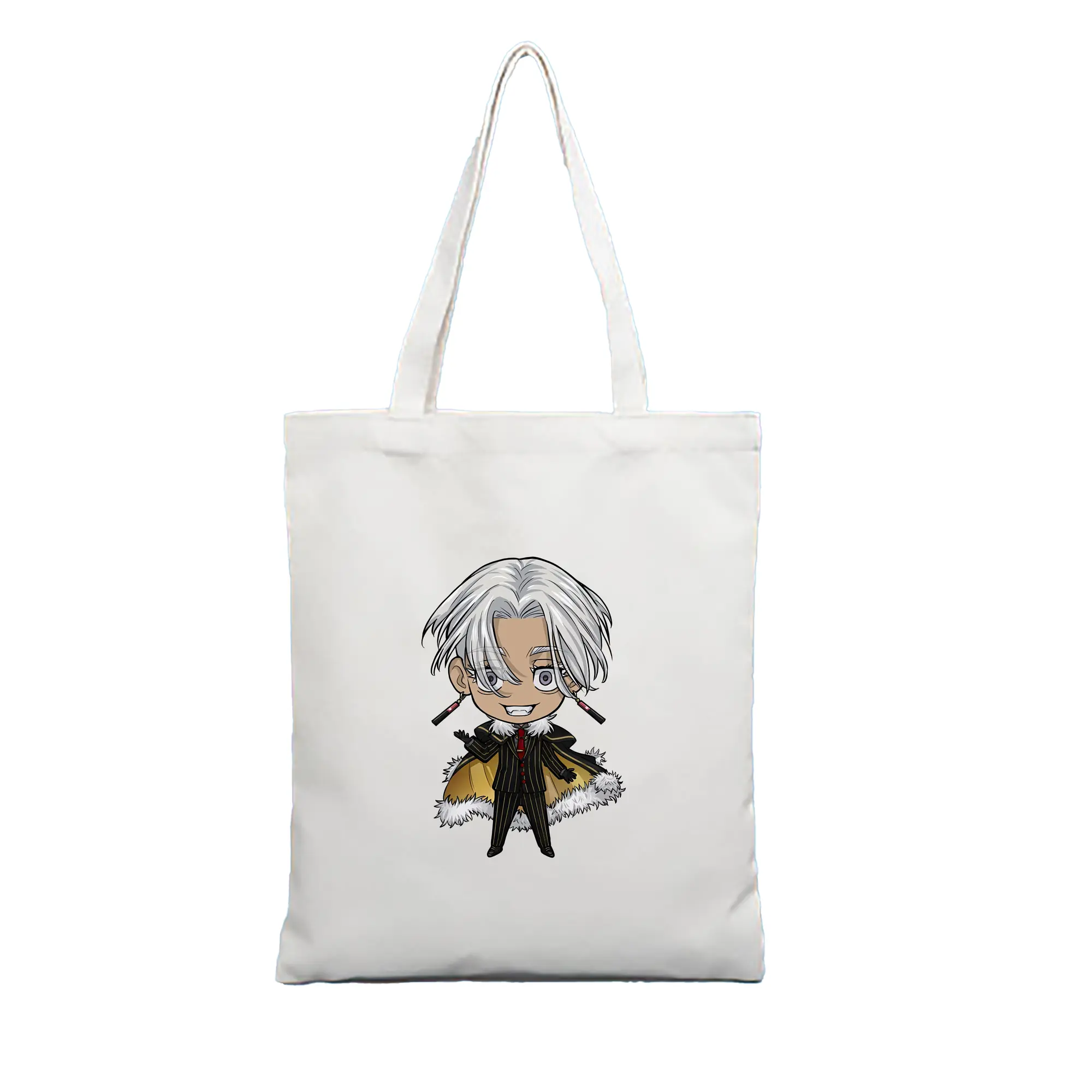 東京リベンジャーズ グッズ,黒川イザナ - 縦型キャンバス手提げバッグ（トートバッグ） ・ キャンバス素材 ・ ショッピング用 ・ 軽量 丈夫 お手入れ簡単