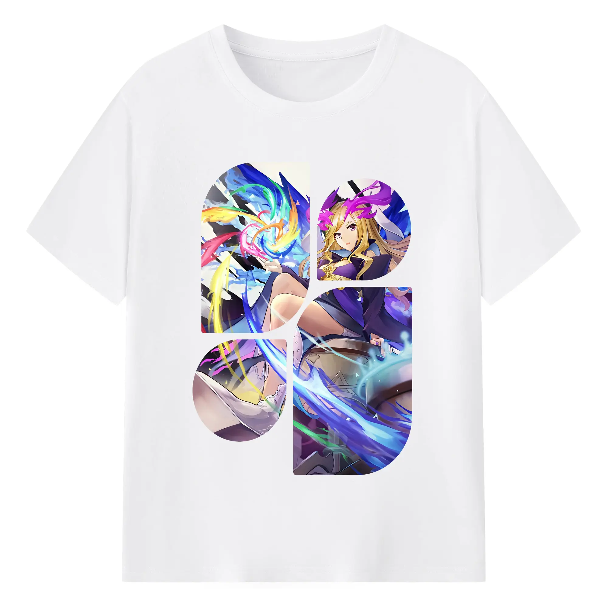 モンスト グッズ,ルシファー - 綿100％ 半袖Tシャツ ・ フロントプリント ・ 快適 通気性 ・ 日常使い 散歩 スポーツ用