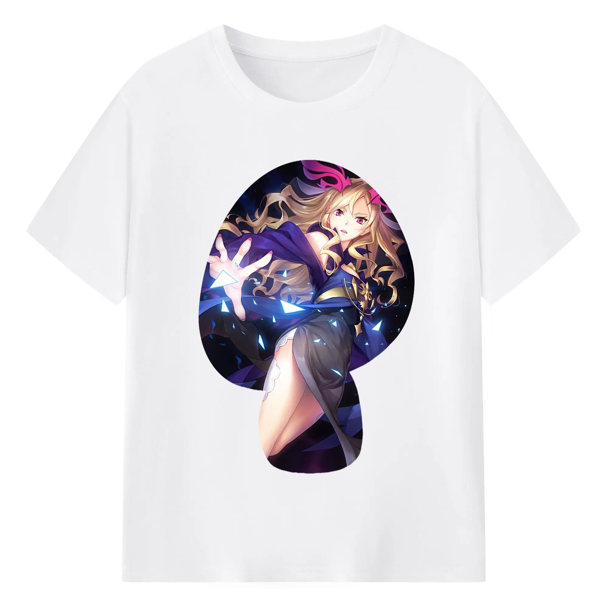 モンスト グッズ,ルシファー - 綿100％ 半袖Tシャツ ・ フロントプリント ・ 快適 通気性 ・ 日常使い 散歩 スポーツ用