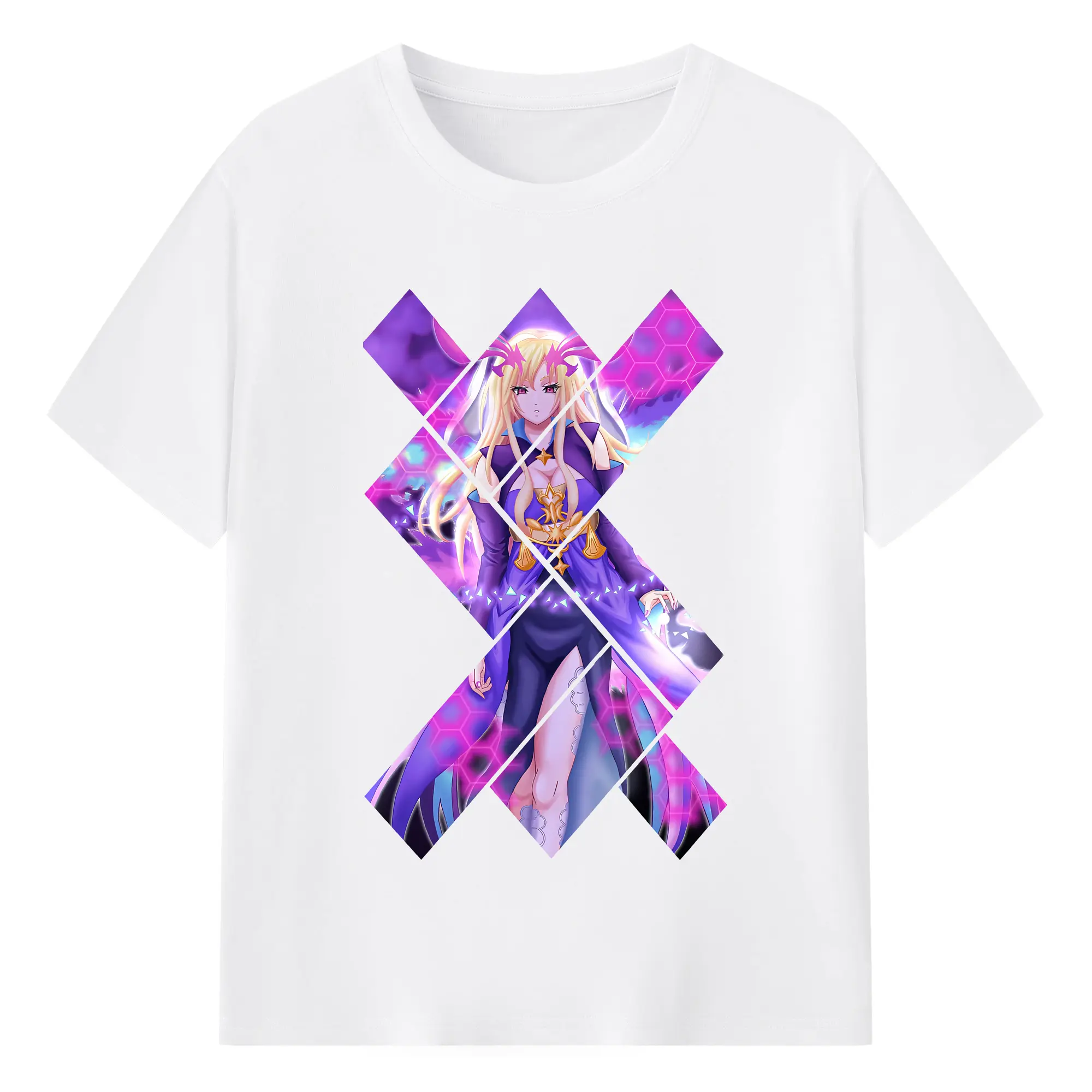 モンスト グッズ,ルシファー - 綿100％ 半袖Tシャツ ・ フロントプリント ・ 快適 通気性 ・ 日常使い 散歩 スポーツ用