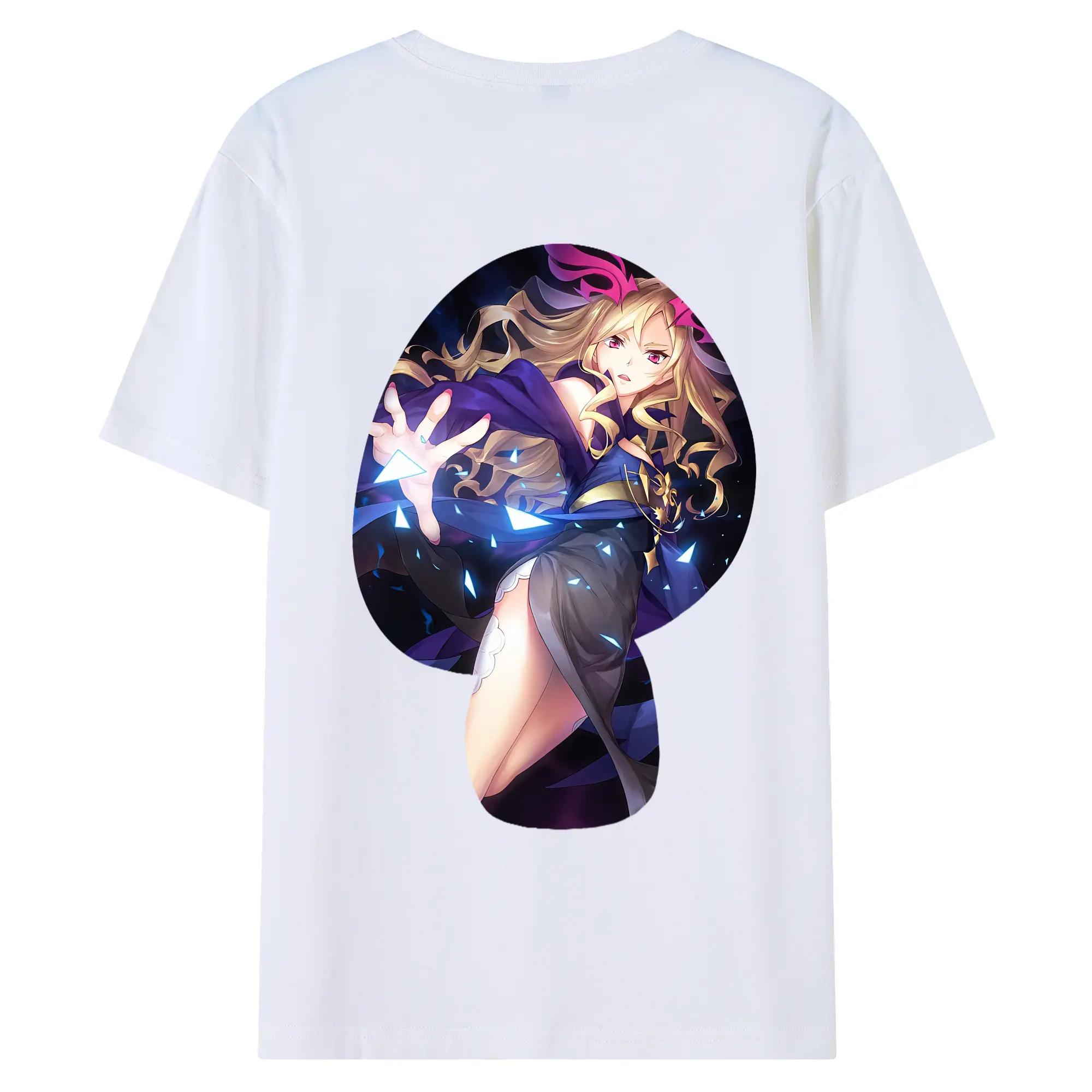 モンスト グッズ,ルシファー - 綿100％ 半袖Tシャツ ・ バックプリント ・ 快適 通気性 ・ 日常使い 散歩 スポーツ用