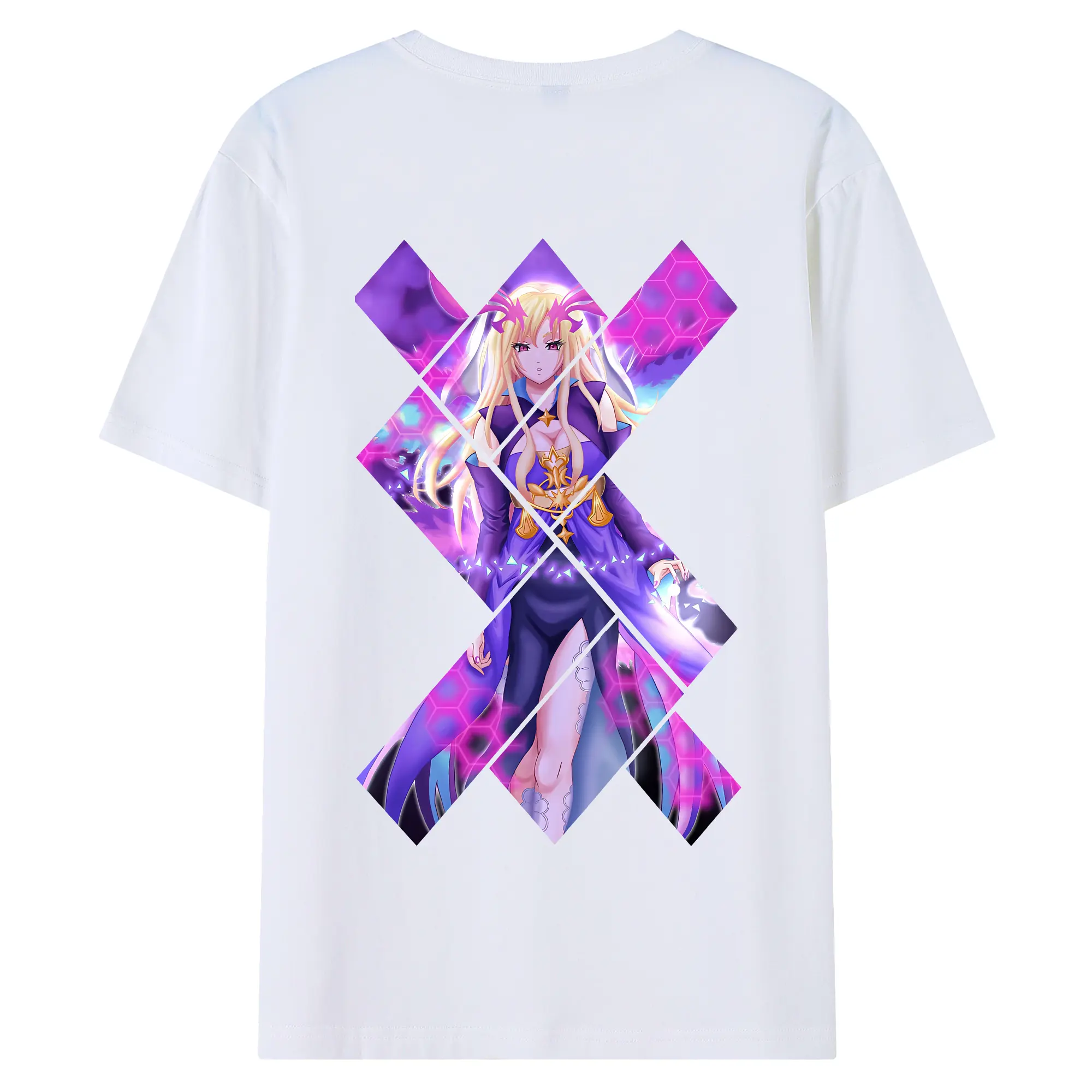 モンスト グッズ,ルシファー - 綿100％ 半袖Tシャツ ・ バックプリント ・ 快適 通気性 ・ 日常使い 散歩 スポーツ用