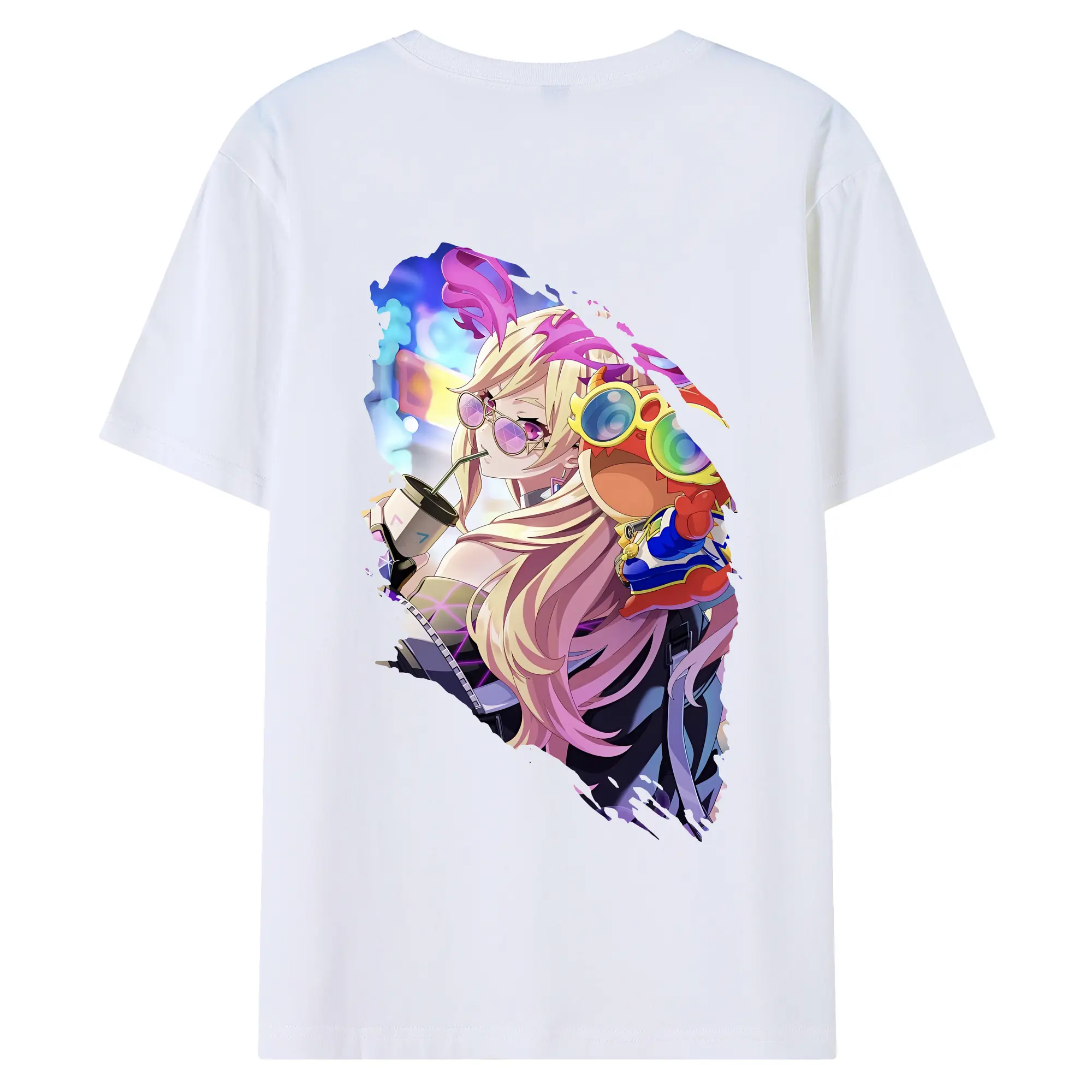 モンスト グッズ,ルシファー - 綿100％ 半袖Tシャツ ・ バックプリント ・ 快適 通気性 ・ 日常使い 散歩 スポーツ用