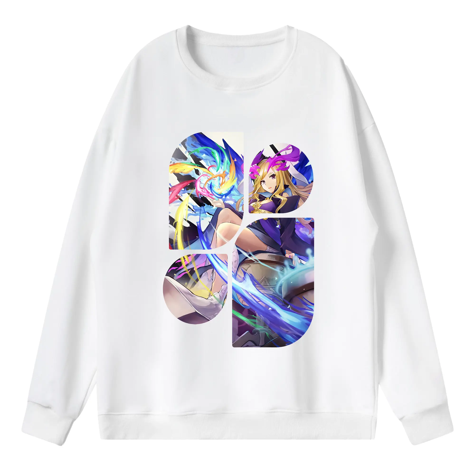 モンスト グッズ,ルシファー - 薄手 クルーネック スウェット 裏毛260g · ポリエステル 春秋向け カジュアル 男女兼用 · トレーナー デイリー スポーツ 散歩に最適