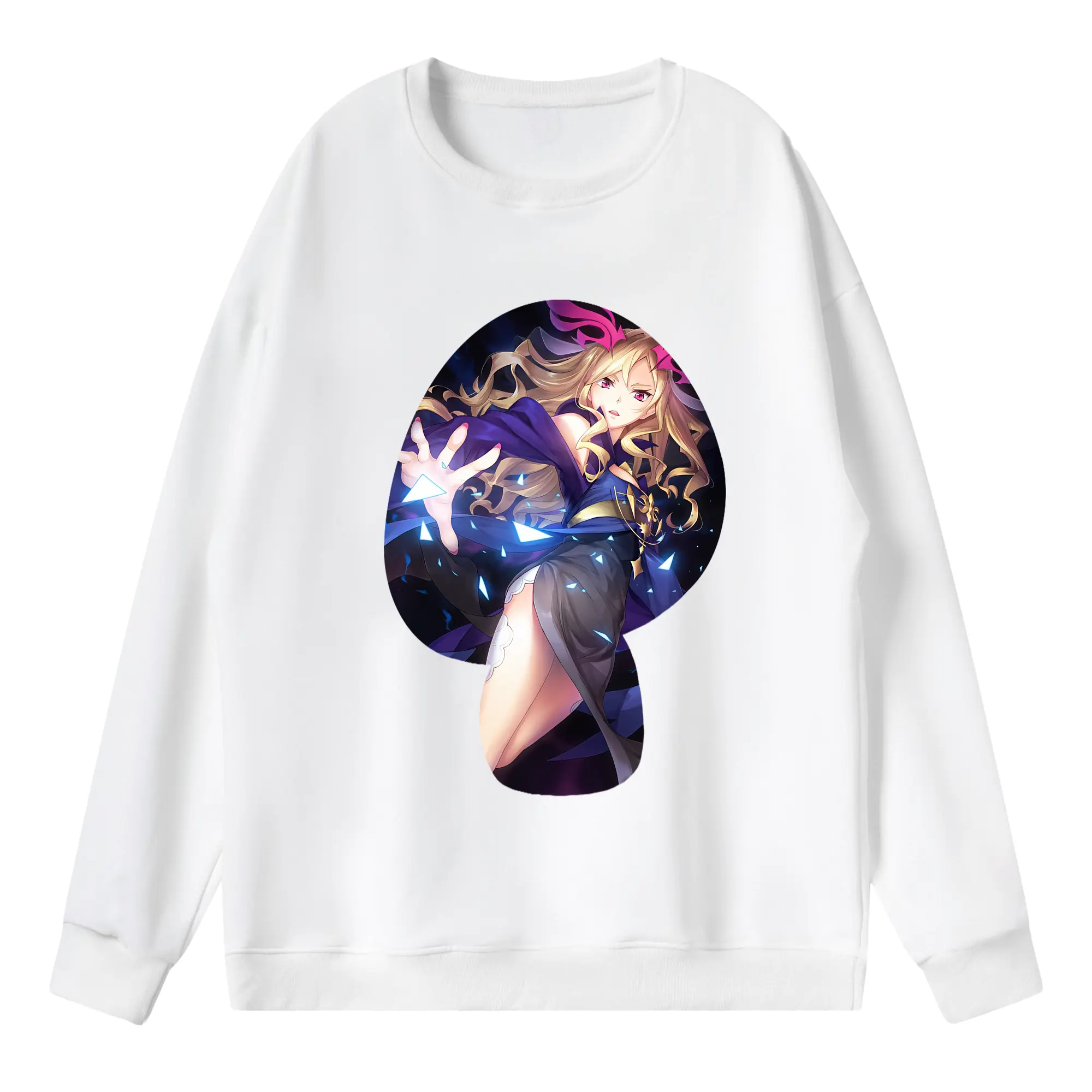 モンスト グッズ,ルシファー - 薄手 クルーネック スウェット 裏毛260g · ポリエステル 春秋向け カジュアル 男女兼用 · トレーナー デイリー スポーツ 散歩に最適