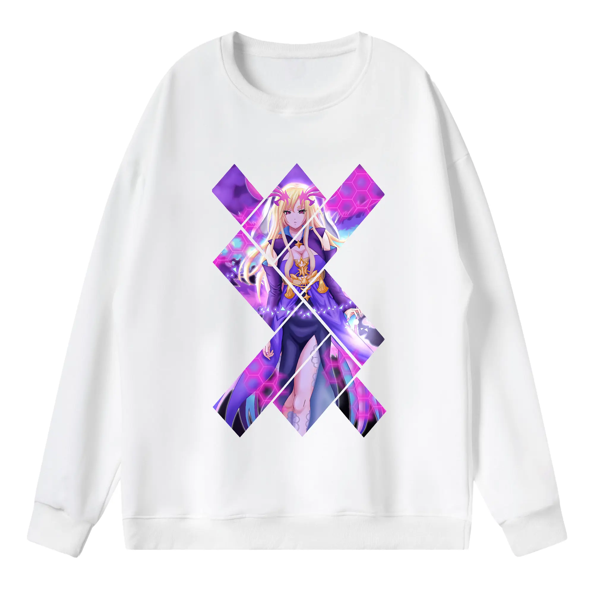 モンスト グッズ,ルシファー - 薄手 クルーネック スウェット 裏毛260g · ポリエステル 春秋向け カジュアル 男女兼用 · トレーナー デイリー スポーツ 散歩に最適