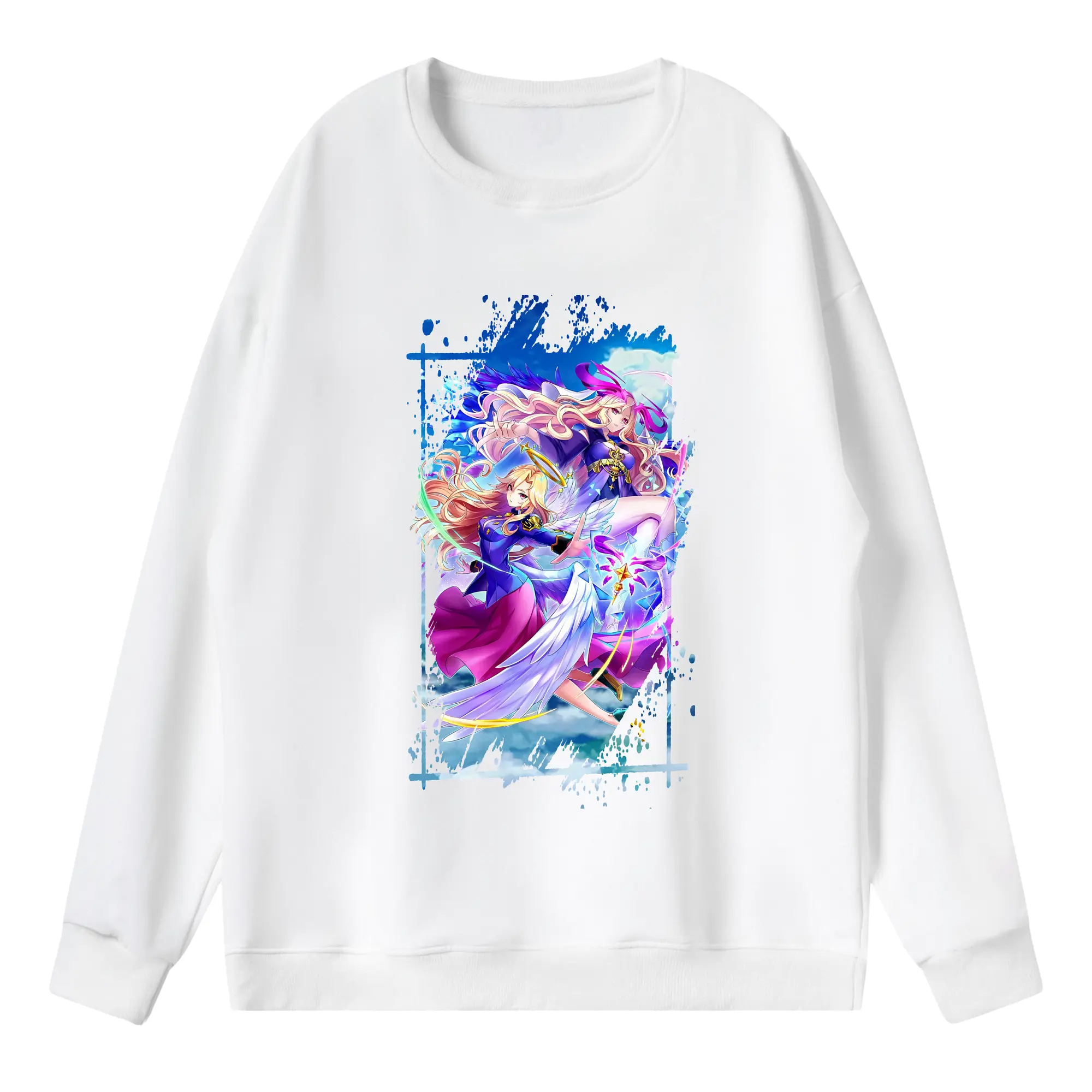 モンスト グッズ,ルシファー - 薄手 クルーネック スウェット 裏毛260g · ポリエステル 春秋向け カジュアル 男女兼用 · トレーナー デイリー スポーツ 散歩に最適