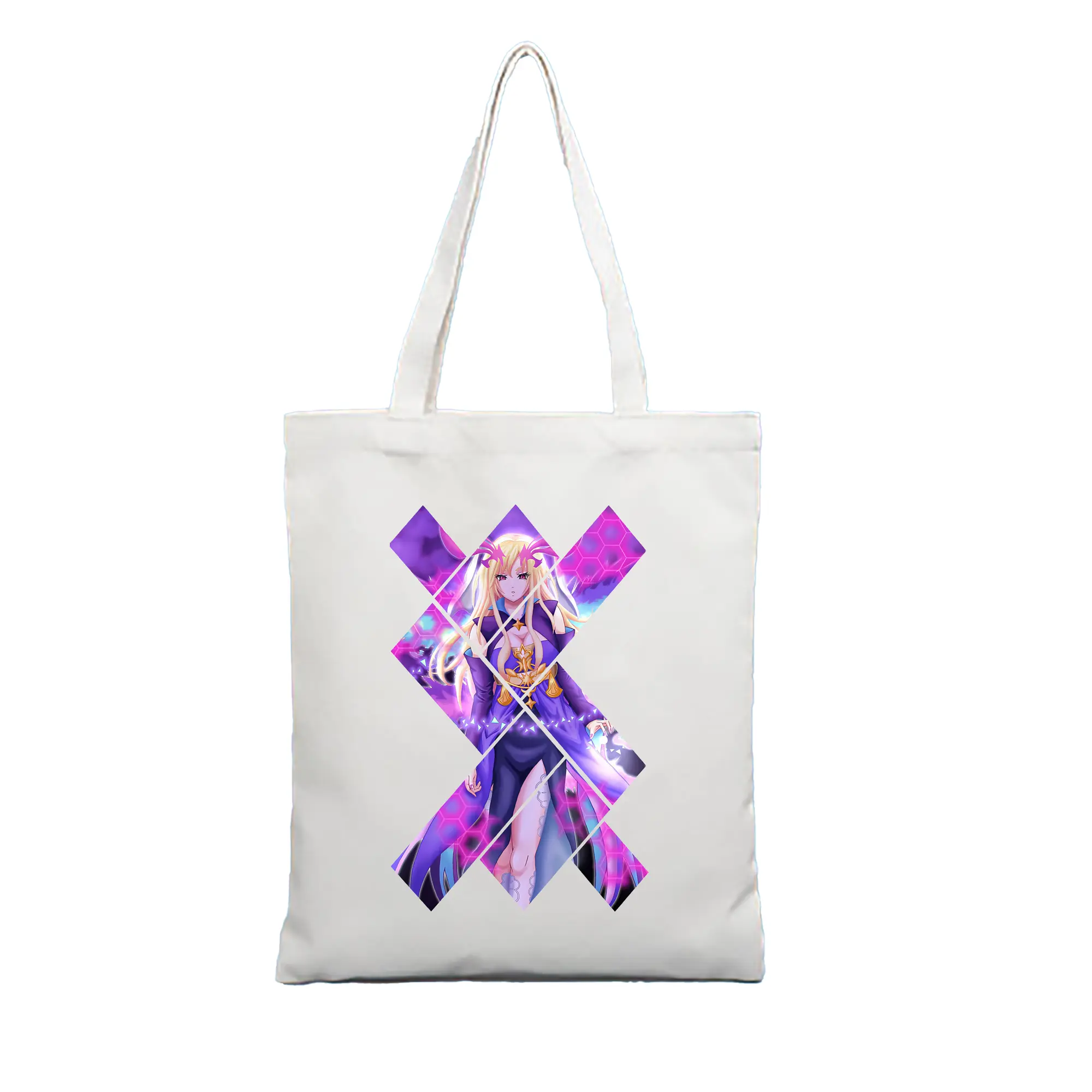 モンスト グッズ,ルシファー - 縦型キャンバス手提げバッグ（トートバッグ） ・ キャンバス素材 ・ ショッピング用 ・ 軽量 丈夫 お手入れ簡単