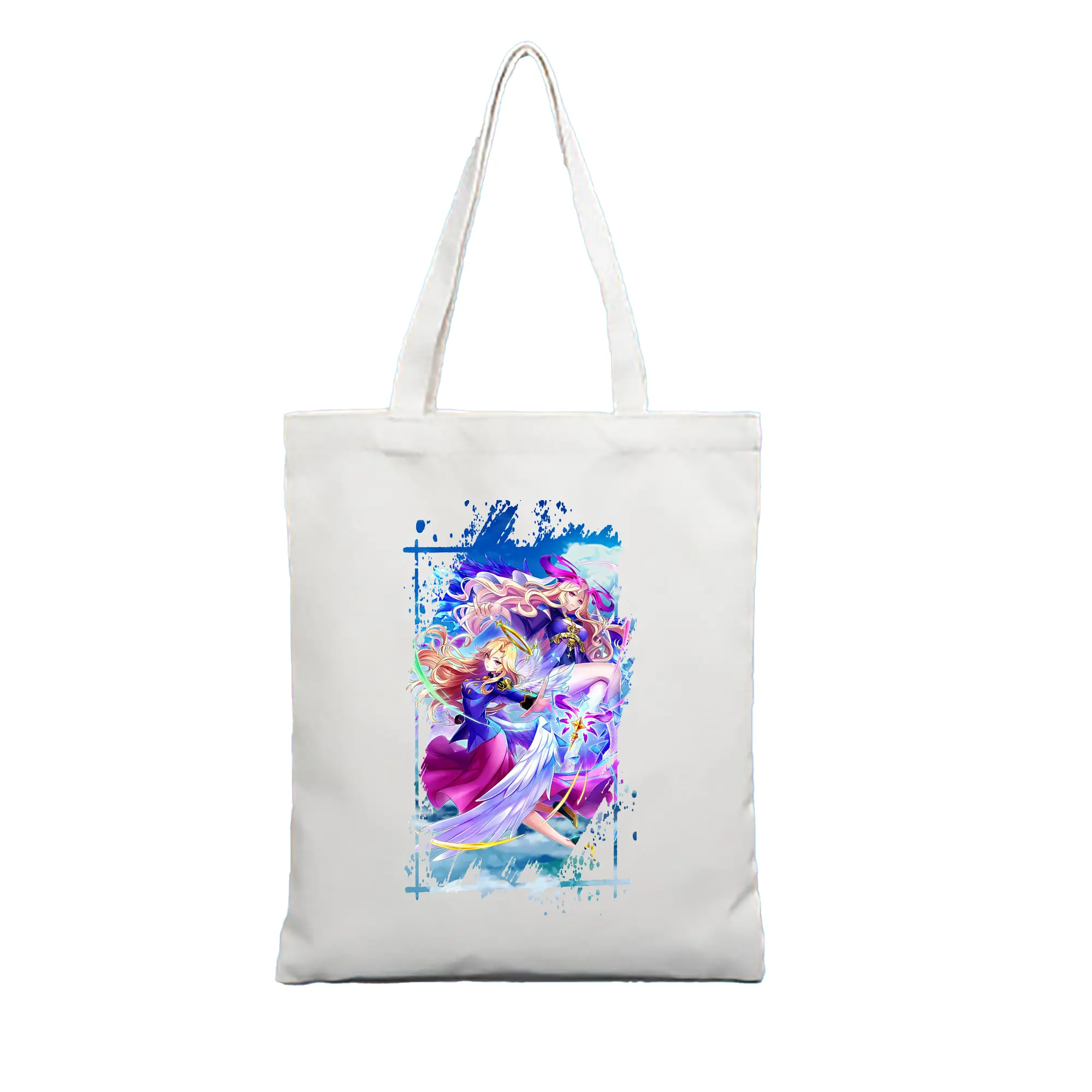 モンスト グッズ,ルシファー - 縦型キャンバス手提げバッグ（トートバッグ） ・ キャンバス素材 ・ ショッピング用 ・ 軽量 丈夫 お手入れ簡単