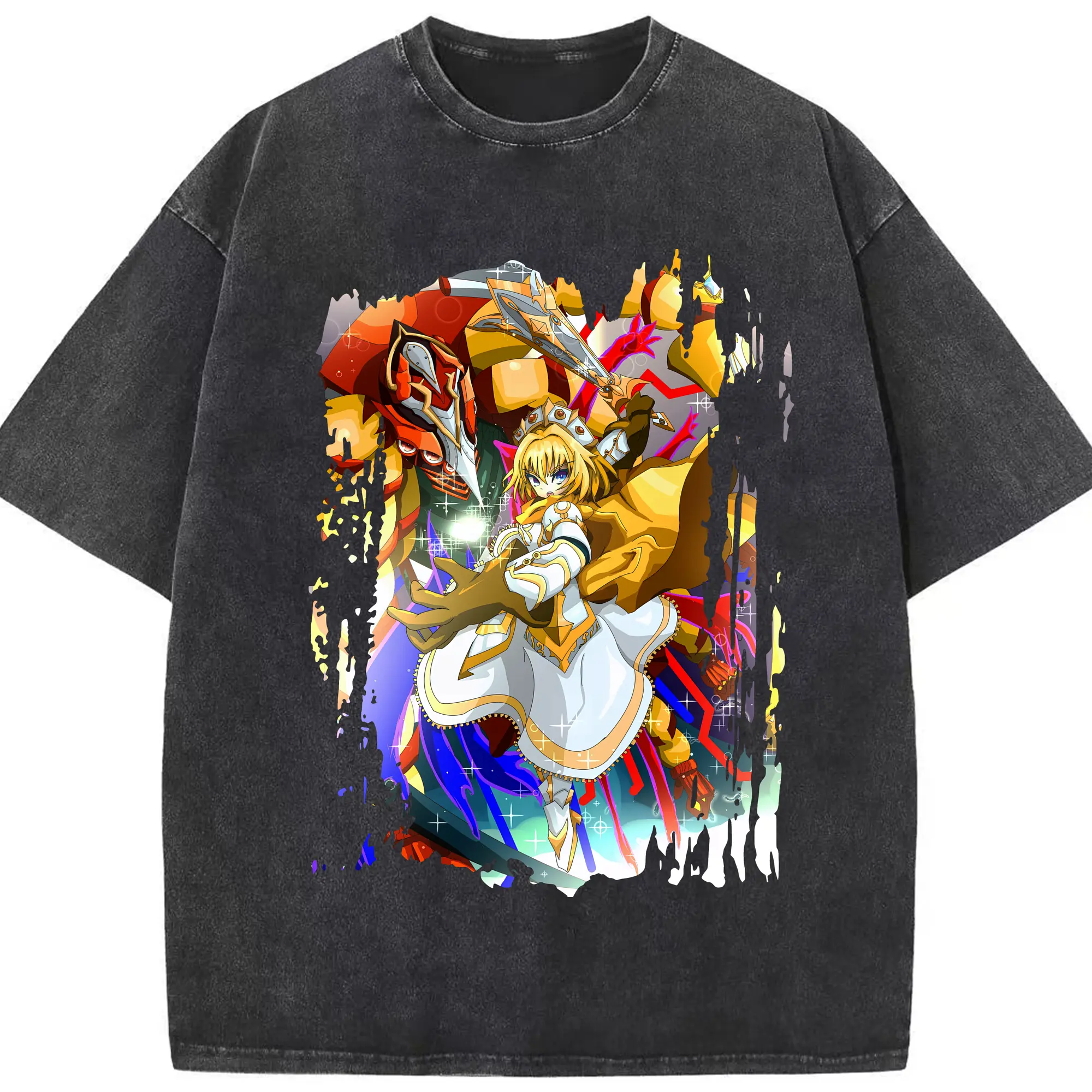 モンスト グッズ,アーサー - 綿100％ ヴィンテージ風 半袖Tシャツ ・ フロントプリント ・ 柔らか肌触り ・ 通気性 快適 ・ スポーツ カジュアル 外出用