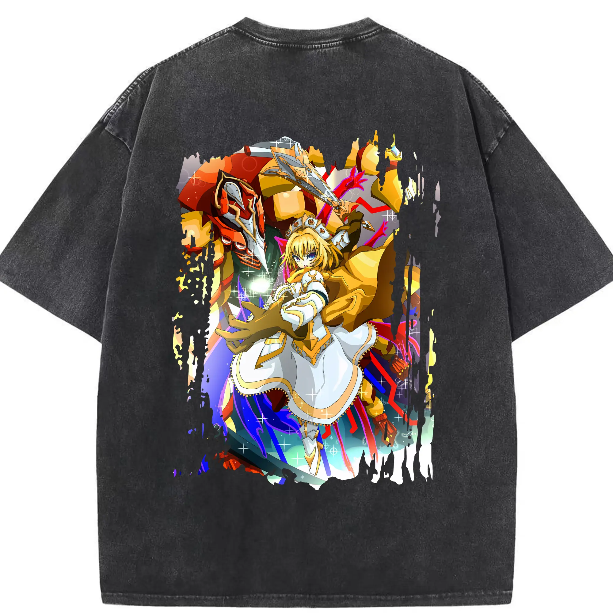 モンスト グッズ,アーサー - 綿100％ ヴィンテージ風 半袖Tシャツ ・ 背面プリント ・ 柔らか肌触り ・ 通気性 快適 ・ スポーツ カジュアル 外出用