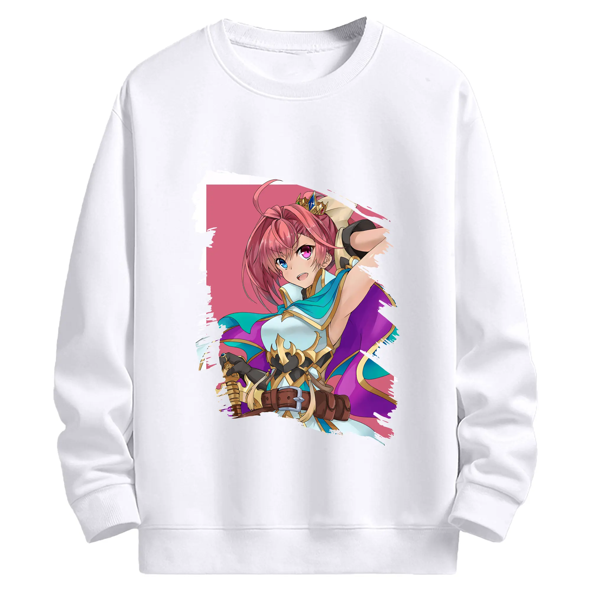 モンスト グッズ,ソロモン - 高品質 クルーネック スウェット ・ コットン59％ ポリエステル41％ ・ ユニセックス 長袖 トレーナー ・ カジュアル デイリー スポーツ 散歩用