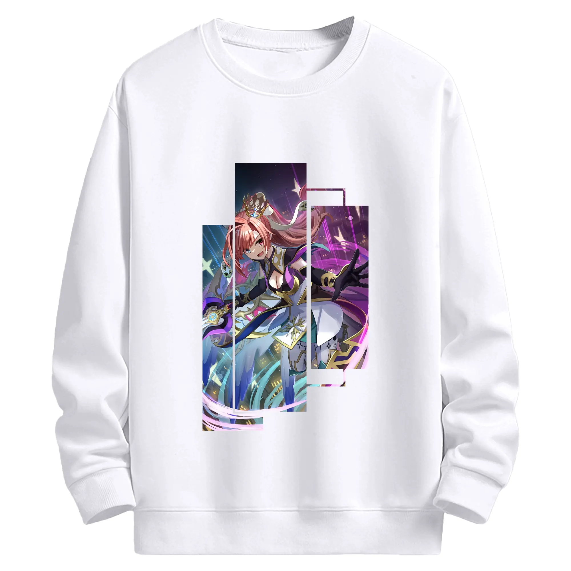 モンスト グッズ,ソロモン - 高品質 クルーネック スウェット ・ コットン59％ ポリエステル41％ ・ ユニセックス 長袖 トレーナー ・ カジュアル デイリー スポーツ 散歩用