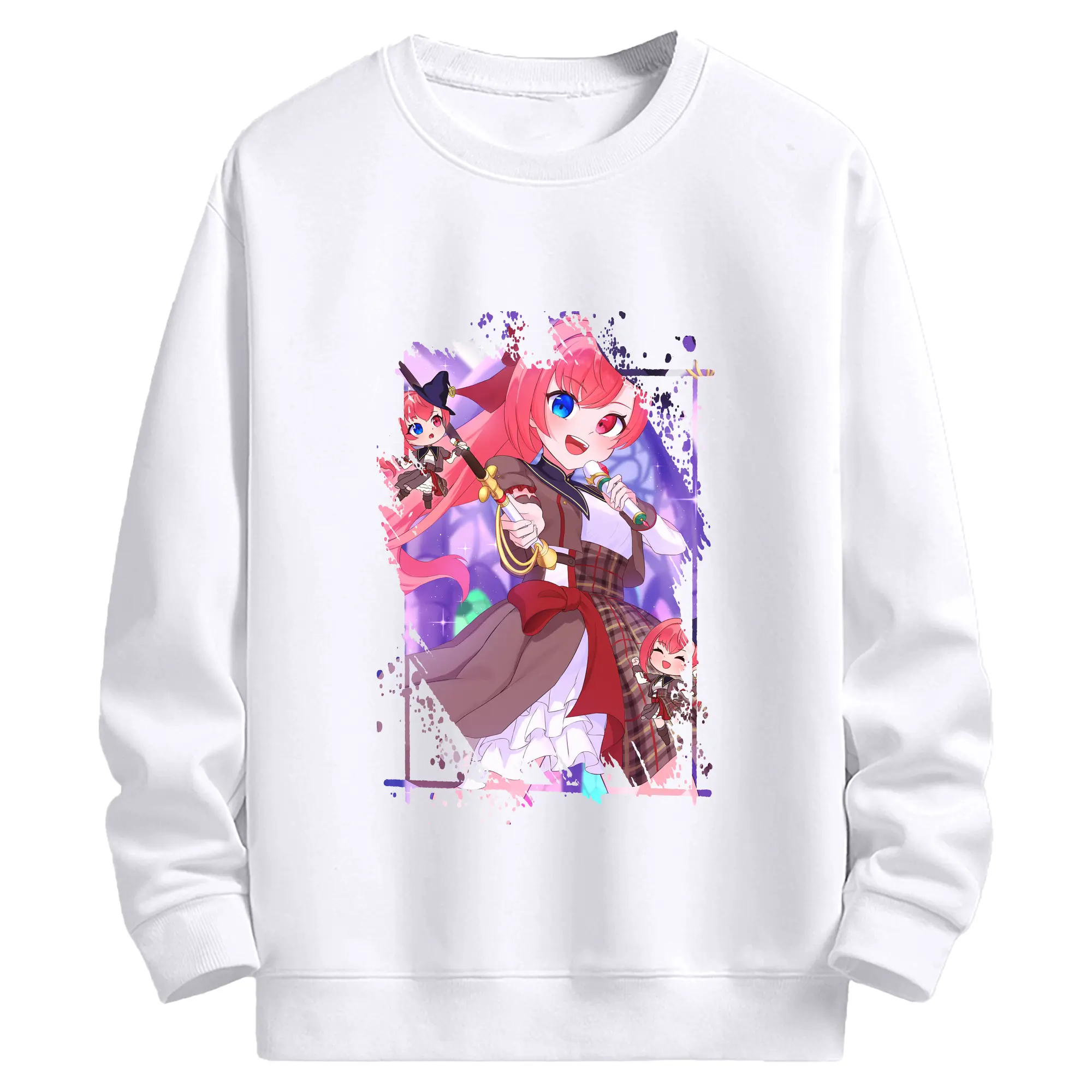 モンスト グッズ,ソロモン - 高品質 クルーネック スウェット ・ コットン59％ ポリエステル41％ ・ ユニセックス 長袖 トレーナー ・ カジュアル デイリー スポーツ 散歩用