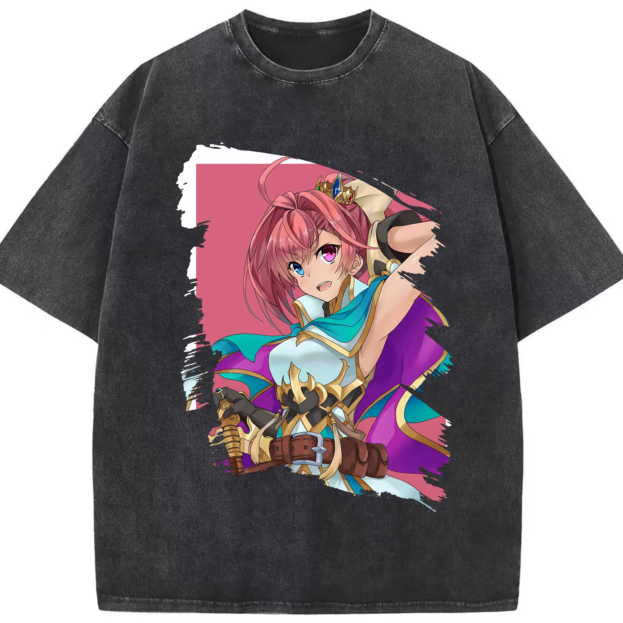 モンスト グッズ,ソロモン - 綿100％ ヴィンテージ風 半袖Tシャツ ・ フロントプリント ・ 柔らか肌触り ・ 通気性 快適 ・ スポーツ カジュアル 外出用