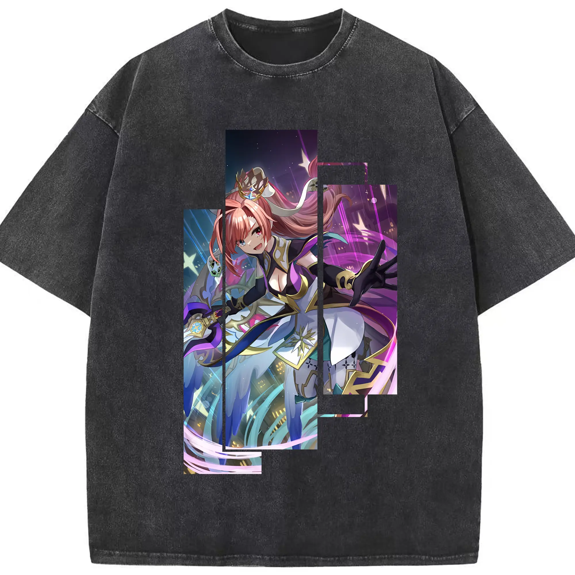 モンスト グッズ,ソロモン - 綿100％ ヴィンテージ風 半袖Tシャツ ・ フロントプリント ・ 柔らか肌触り ・ 通気性 快適 ・ スポーツ カジュアル 外出用