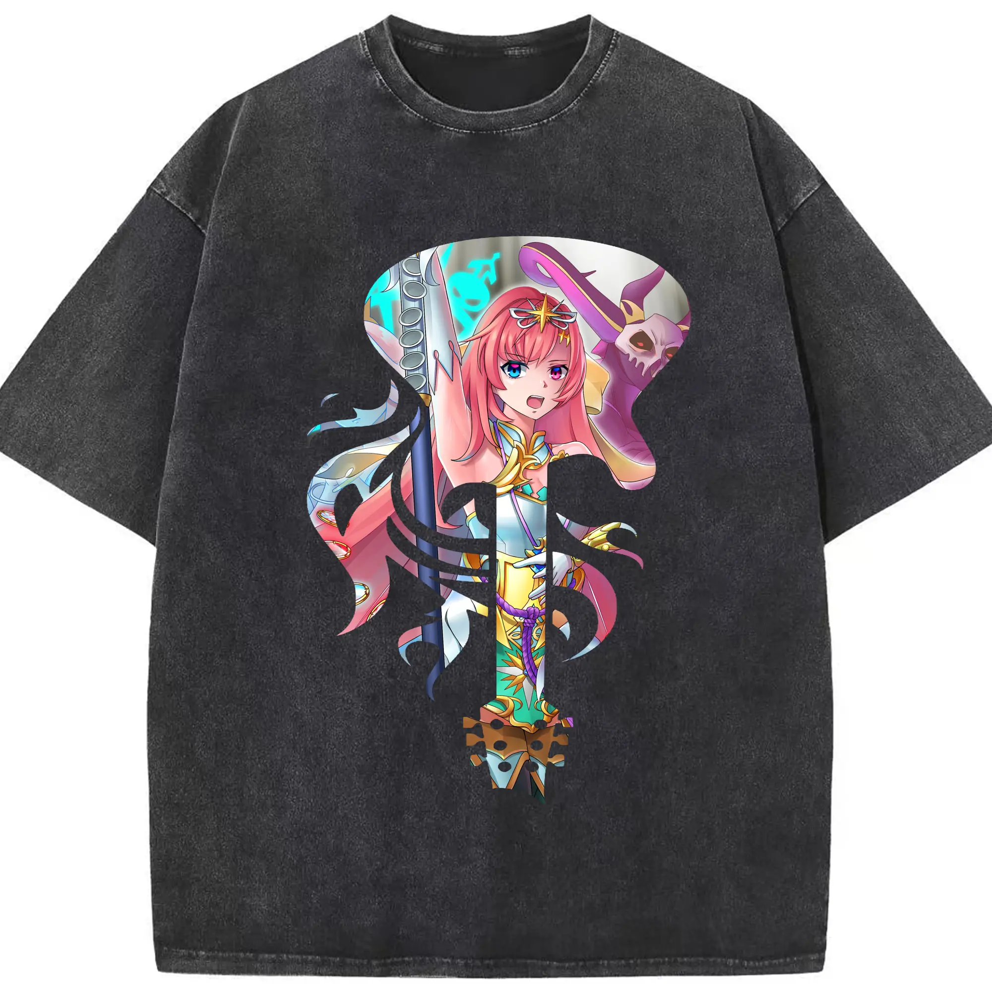 モンスト グッズ,ソロモン - 綿100％ ヴィンテージ風 半袖Tシャツ ・ フロントプリント ・ 柔らか肌触り ・ 通気性 快適 ・ スポーツ カジュアル 外出用