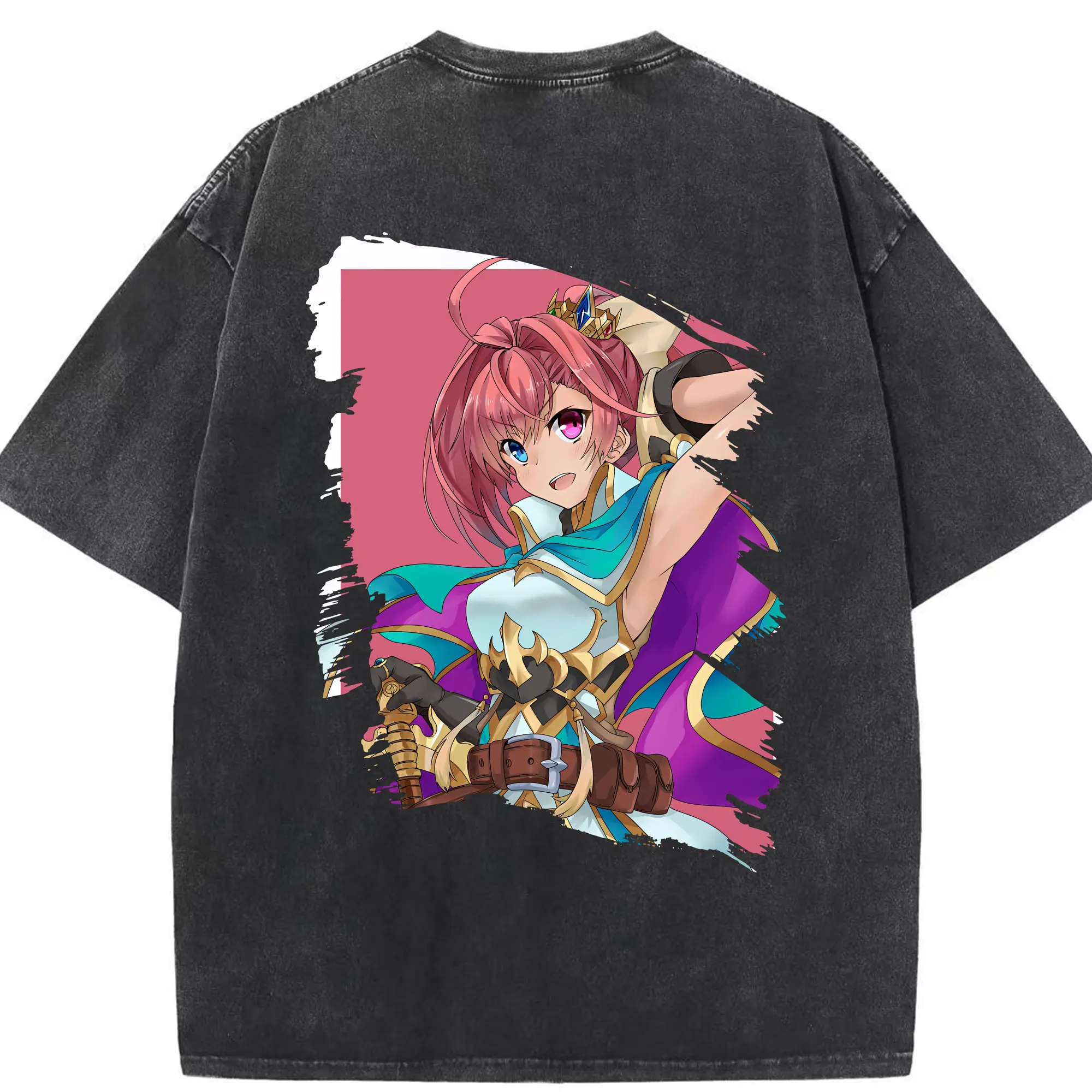 モンスト グッズ,ソロモン - 綿100％ ヴィンテージ風 半袖Tシャツ ・ 背面プリント ・ 柔らか肌触り ・ 通気性 快適 ・ スポーツ カジュアル 外出用