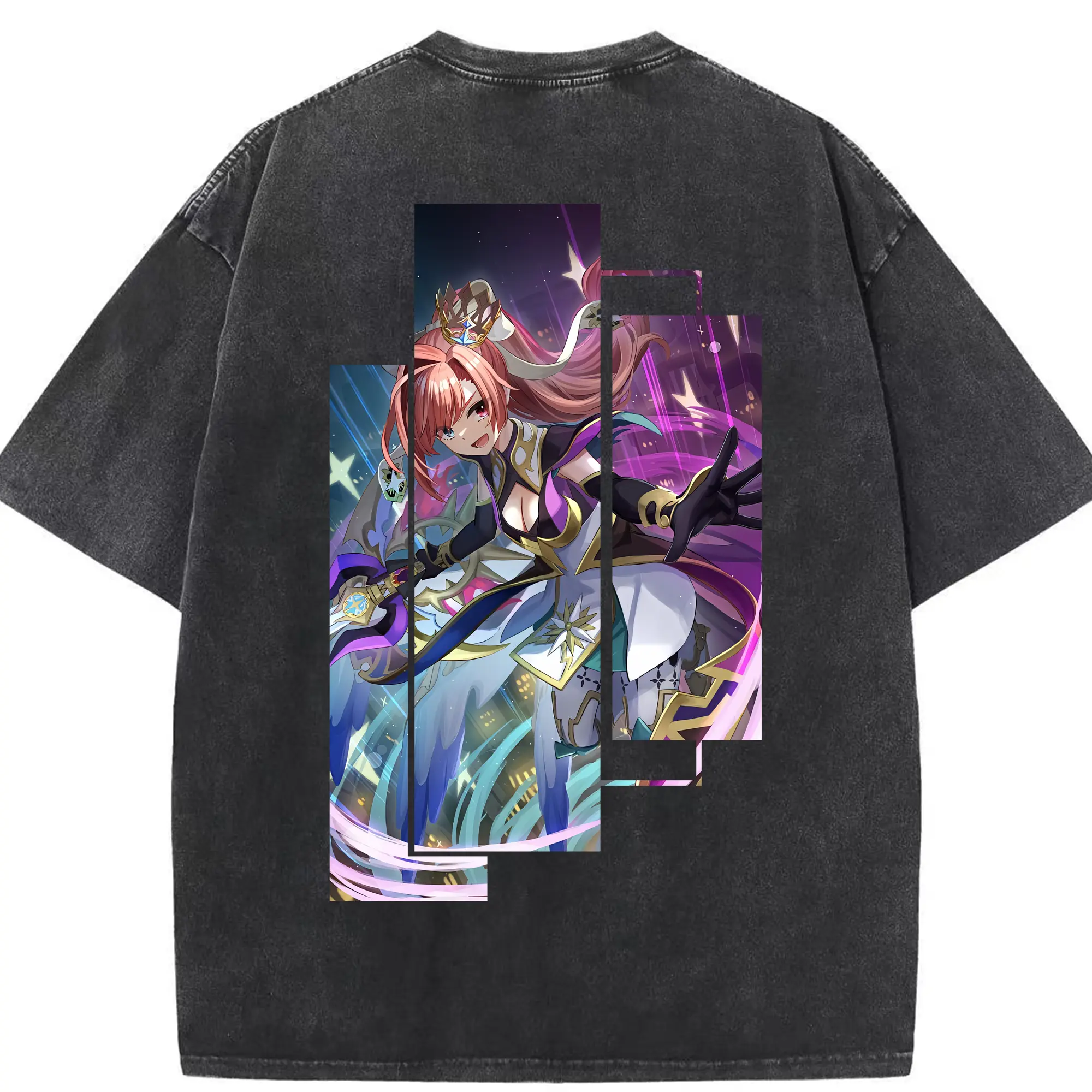 モンスト グッズ,ソロモン - 綿100％ ヴィンテージ風 半袖Tシャツ ・ 背面プリント ・ 柔らか肌触り ・ 通気性 快適 ・ スポーツ カジュアル 外出用