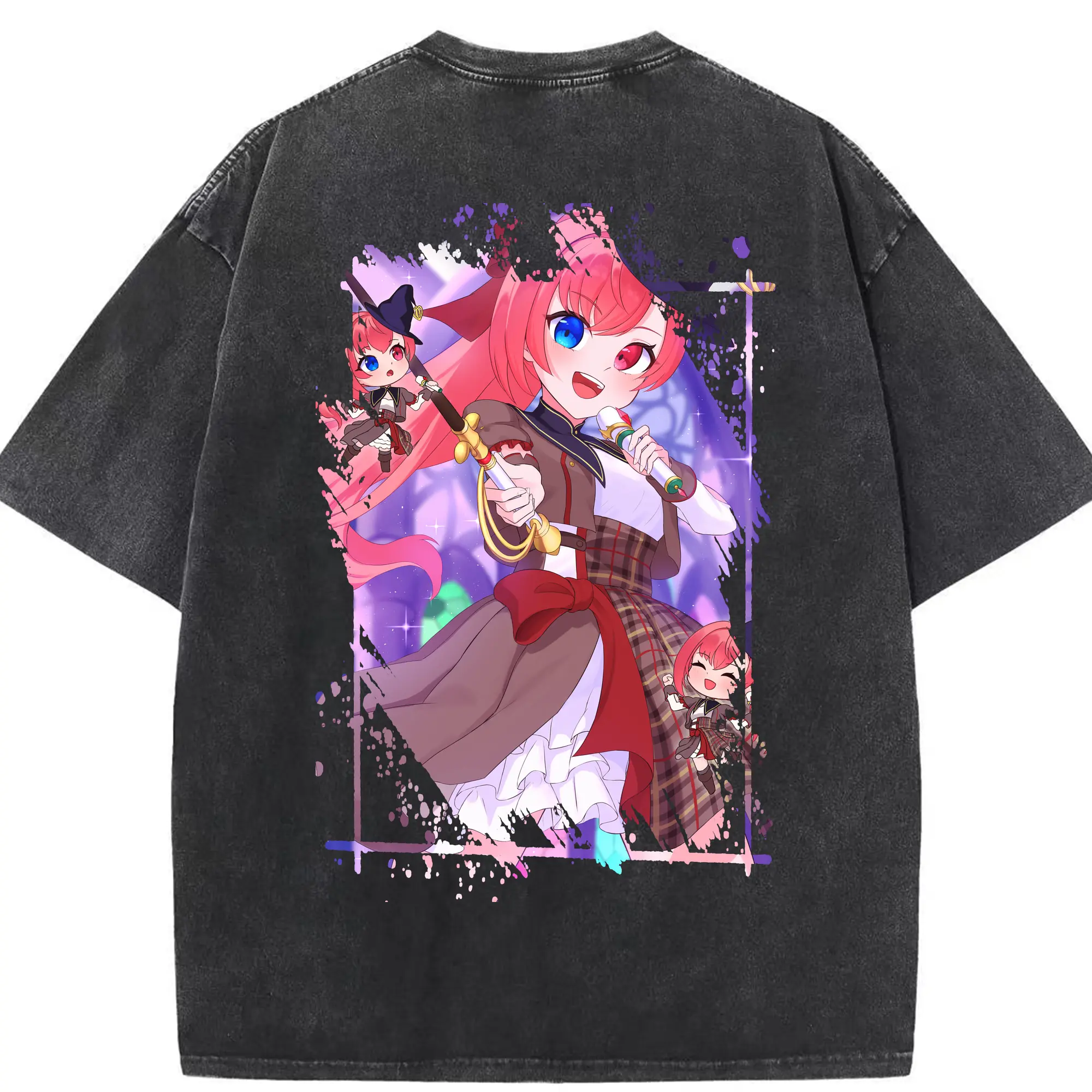 モンスト グッズ,ソロモン - 綿100％ ヴィンテージ風 半袖Tシャツ ・ 背面プリント ・ 柔らか肌触り ・ 通気性 快適 ・ スポーツ カジュアル 外出用