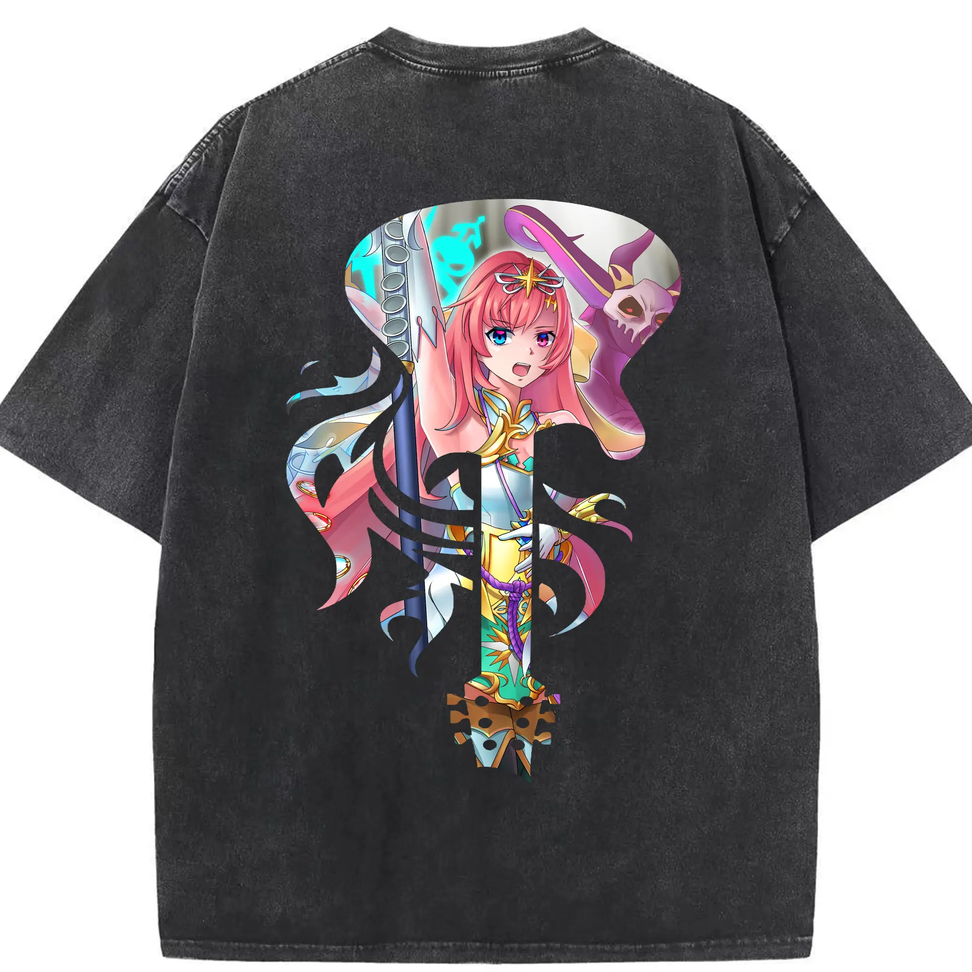 モンスト グッズ,ソロモン - 綿100％ ヴィンテージ風 半袖Tシャツ ・ 背面プリント ・ 柔らか肌触り ・ 通気性 快適 ・ スポーツ カジュアル 外出用