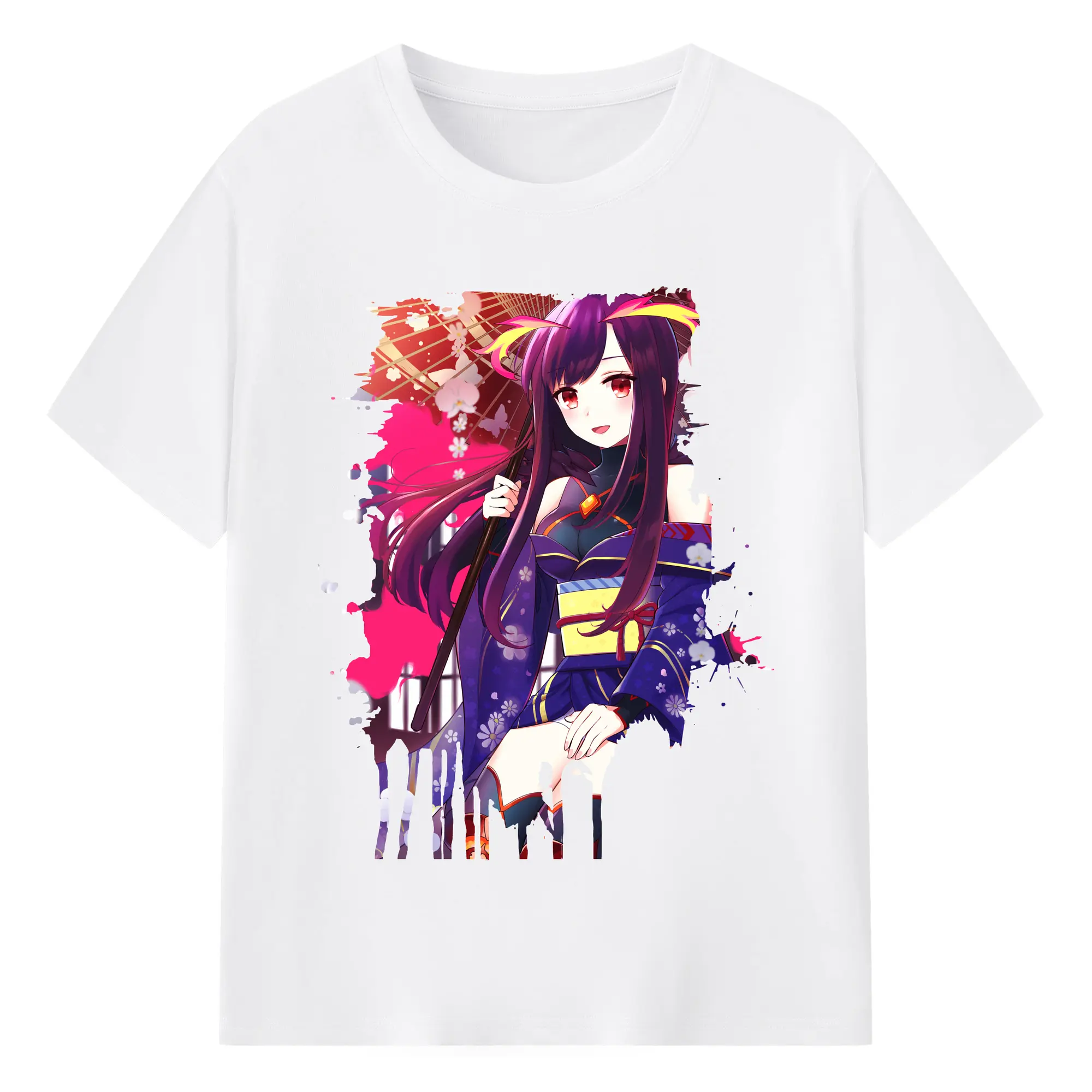 モンスト グッズ,マナ - 綿100％ 半袖Tシャツ ・ フロントプリント ・ 快適 通気性 ・ 日常使い 散歩 スポーツ用