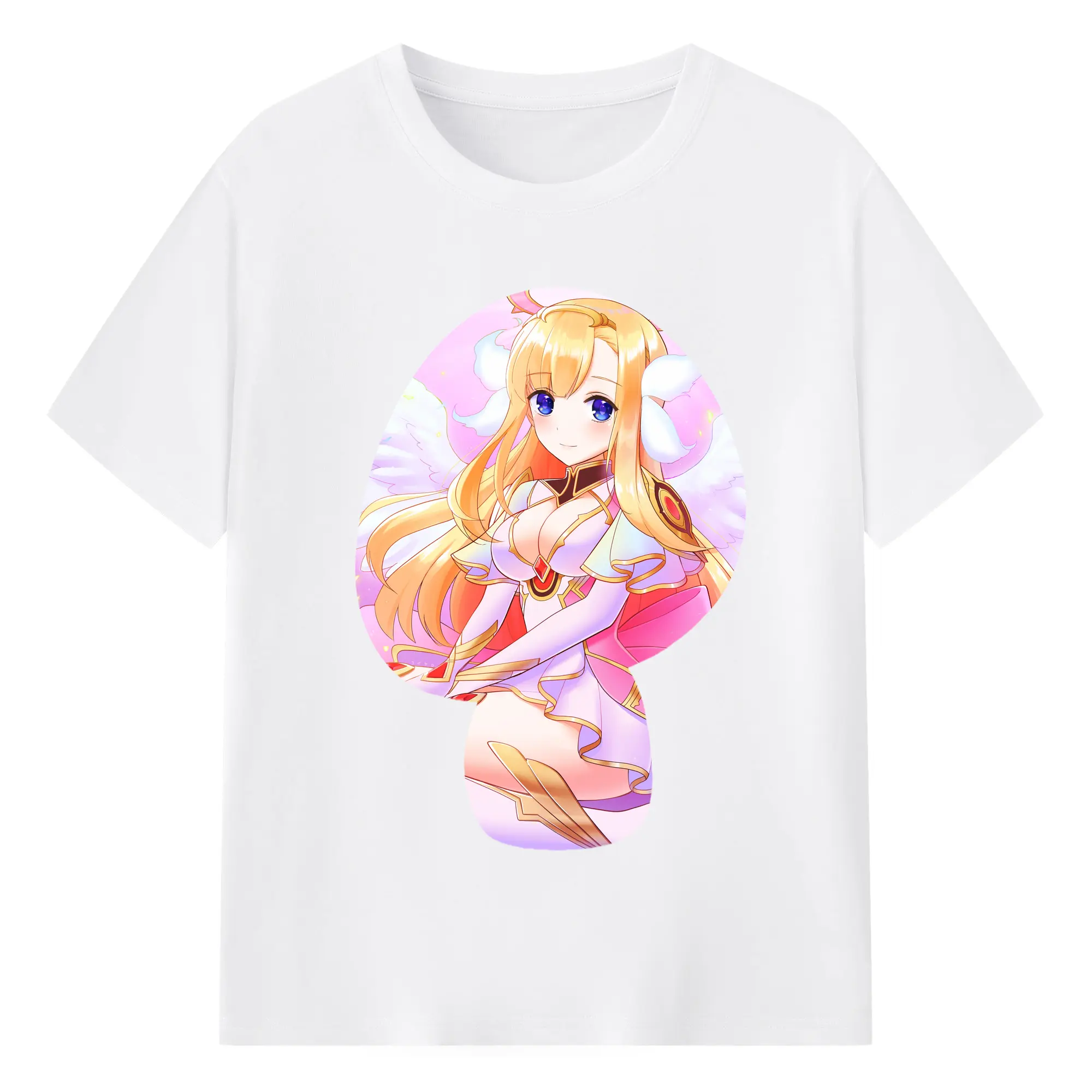 モンスト グッズ,マナ - 綿100％ 半袖Tシャツ ・ フロントプリント ・ 快適 通気性 ・ 日常使い 散歩 スポーツ用