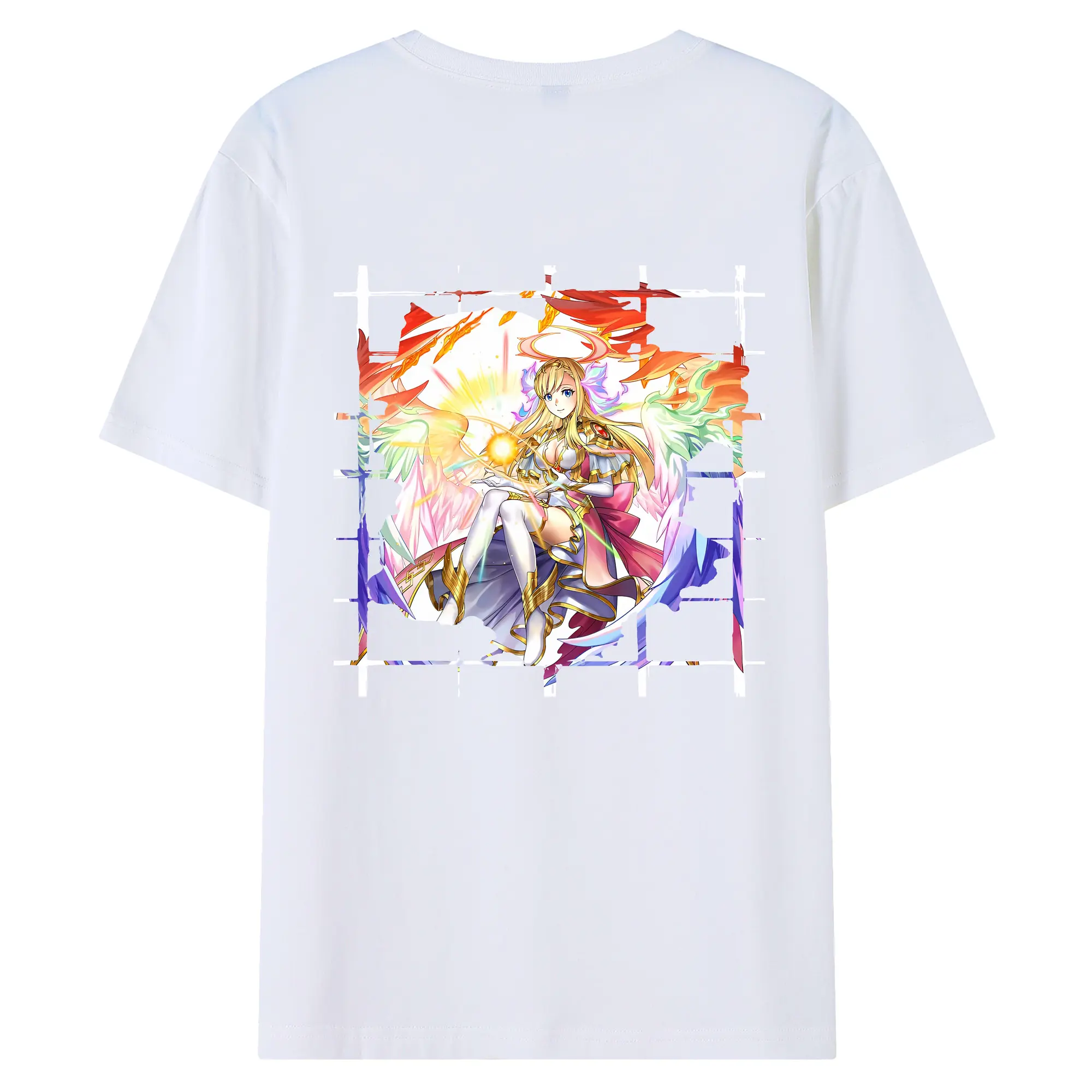 モンスト グッズ,マナ - 綿100％ 半袖Tシャツ ・ バックプリント ・ 快適 通気性 ・ 日常使い 散歩 スポーツ用