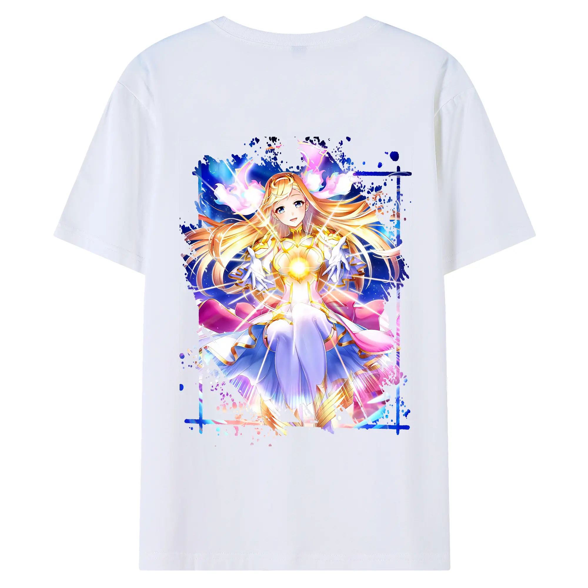 モンスト グッズ,マナ - 綿100％ 半袖Tシャツ ・ バックプリント ・ 快適 通気性 ・ 日常使い 散歩 スポーツ用