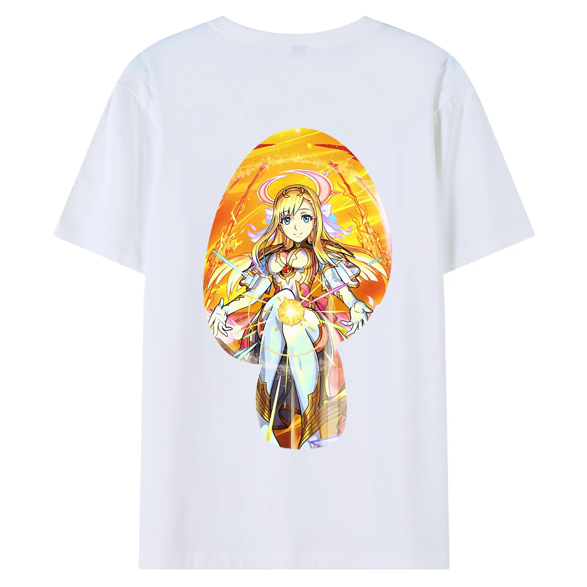 モンスト グッズ,マナ - 綿100％ 半袖Tシャツ ・ バックプリント ・ 快適 通気性 ・ 日常使い 散歩 スポーツ用