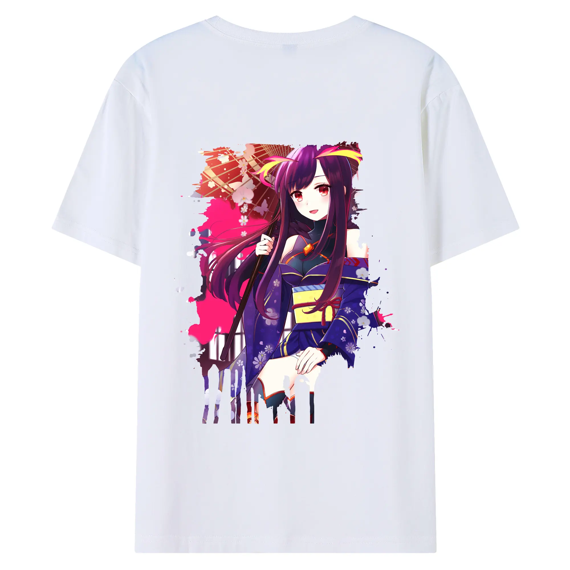 モンスト グッズ,マナ - 綿100％ 半袖Tシャツ ・ バックプリント ・ 快適 通気性 ・ 日常使い 散歩 スポーツ用