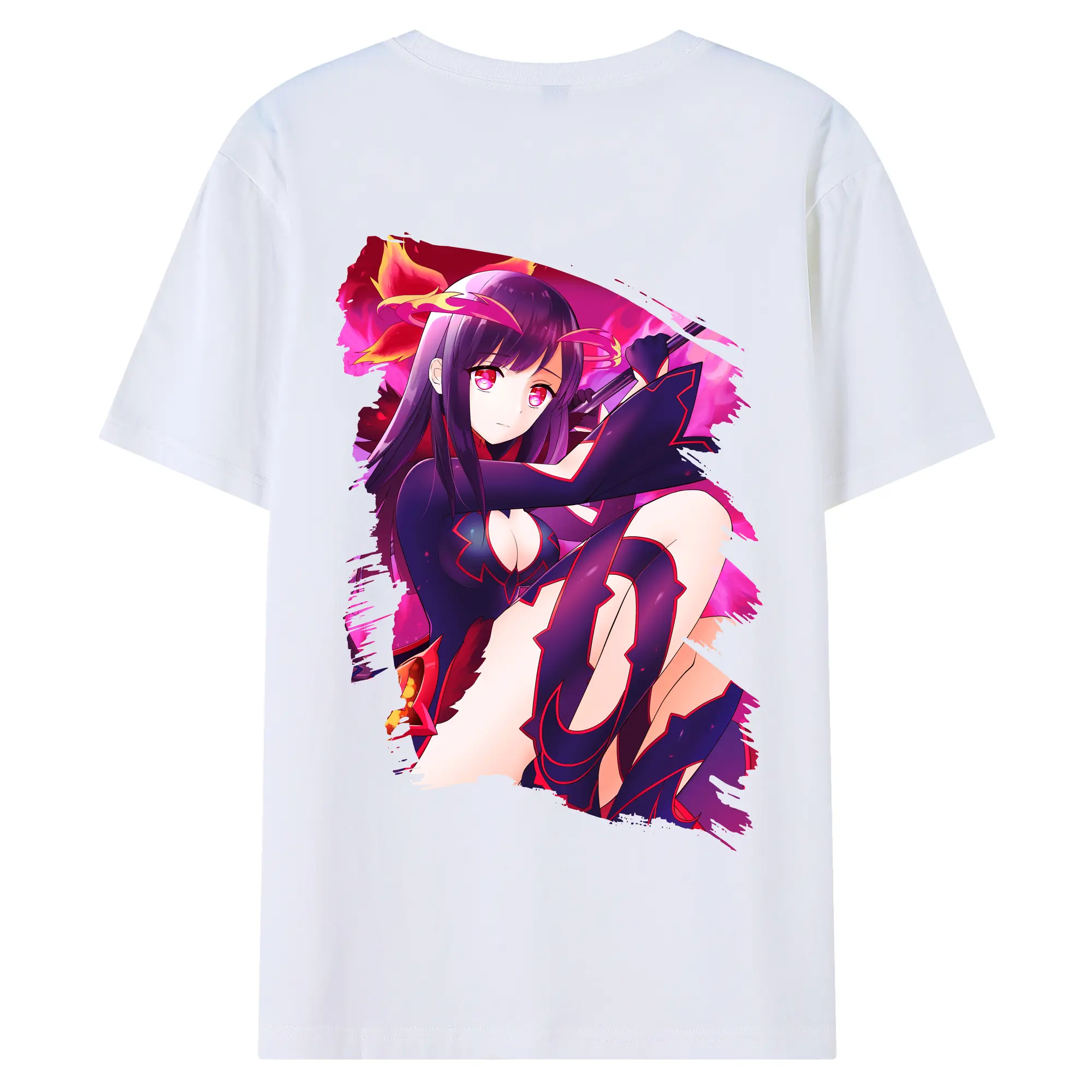 モンスト グッズ,マナ - 綿100％ 半袖Tシャツ ・ バックプリント ・ 快適 通気性 ・ 日常使い 散歩 スポーツ用