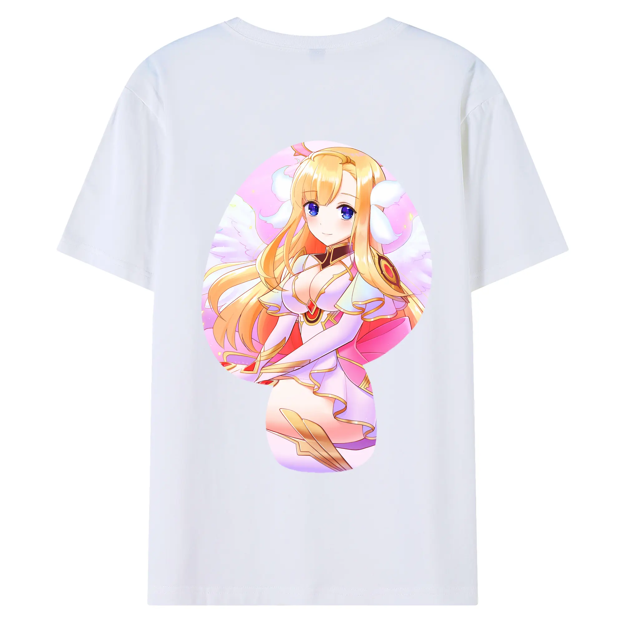 モンスト グッズ,マナ - 綿100％ 半袖Tシャツ ・ バックプリント ・ 快適 通気性 ・ 日常使い 散歩 スポーツ用