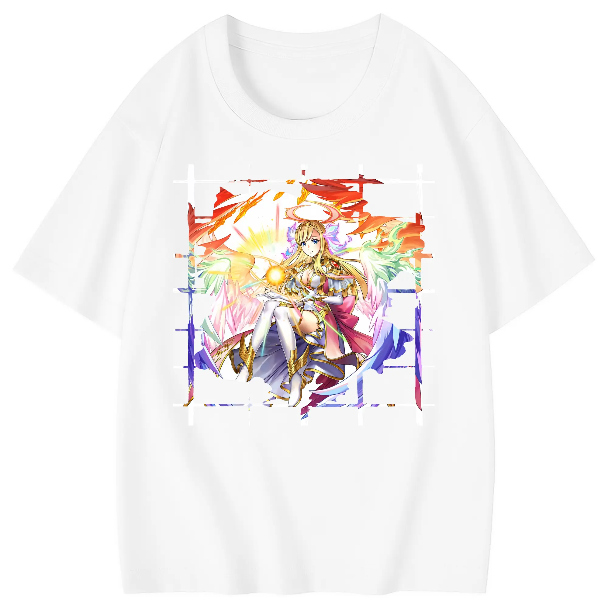 モンスト グッズ,マナ - 綿100％ キッズTシャツ ・ フロントプリント ・ 快適 通気性 ・ スポーツ カジュアル 散歩用