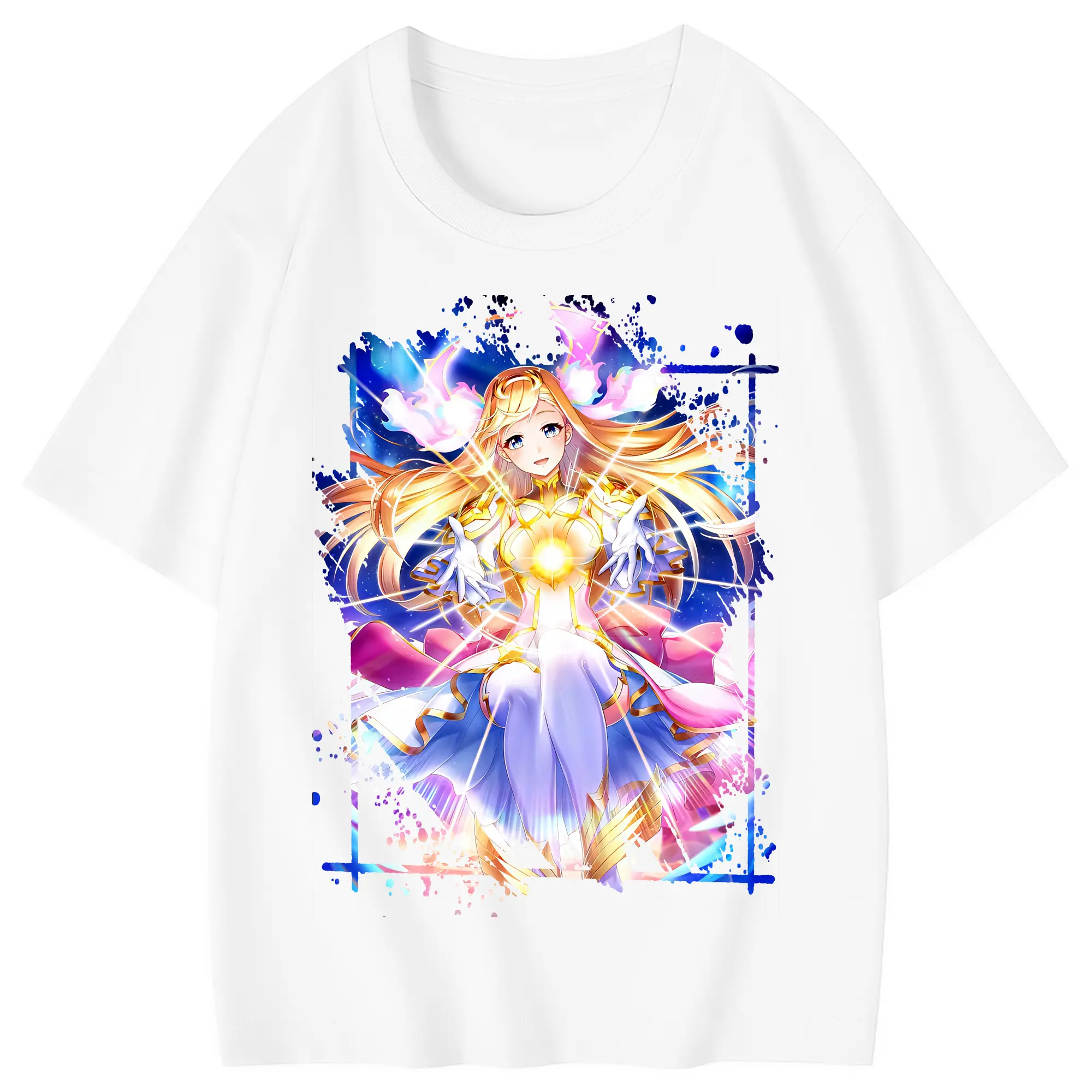モンスト グッズ,マナ - 綿100％ キッズTシャツ ・ フロントプリント ・ 快適 通気性 ・ スポーツ カジュアル 散歩用