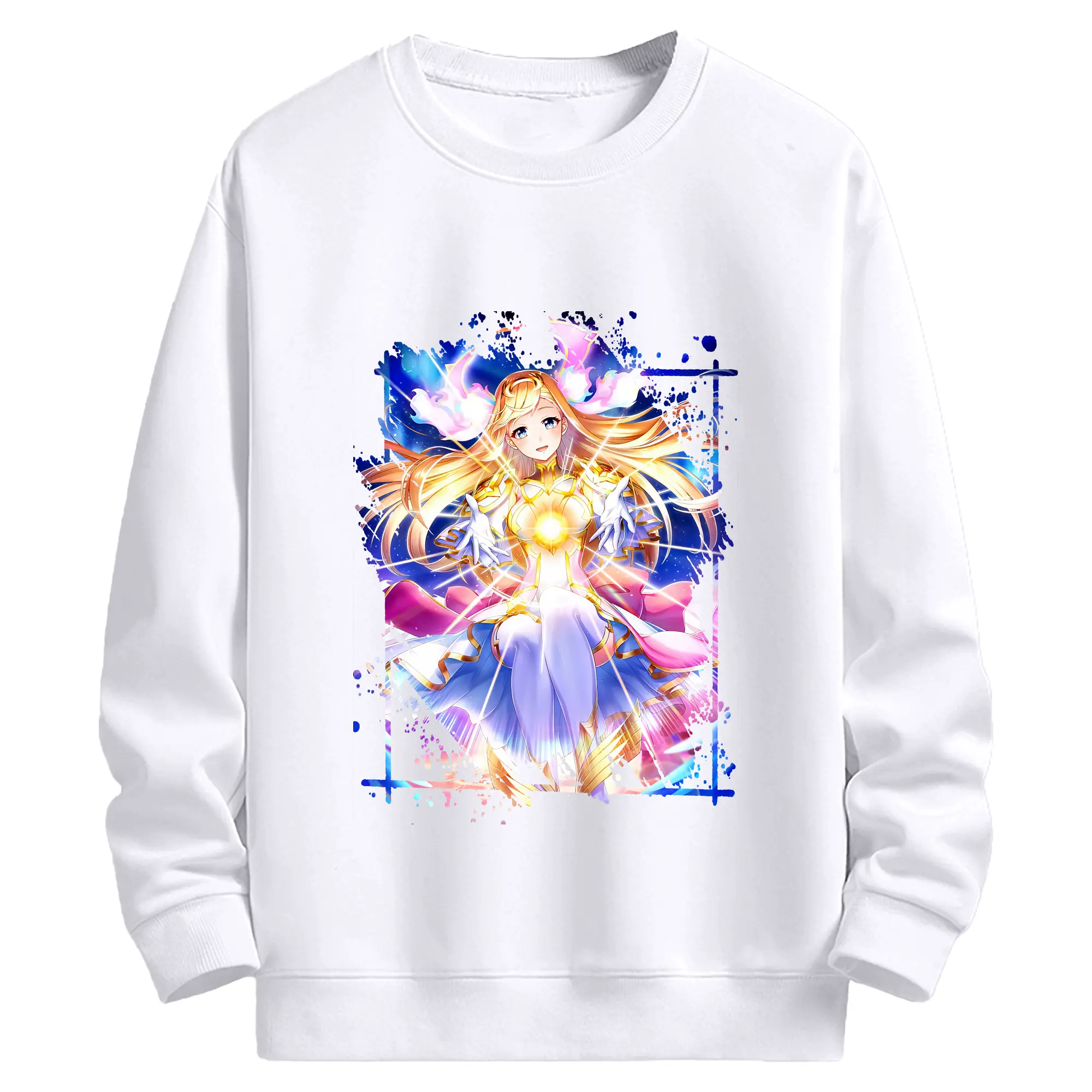 モンスト グッズ,マナ - 高品質 クルーネック スウェット ・ コットン59％ ポリエステル41％ ・ ユニセックス 長袖 トレーナー ・ カジュアル デイリー スポーツ 散歩用