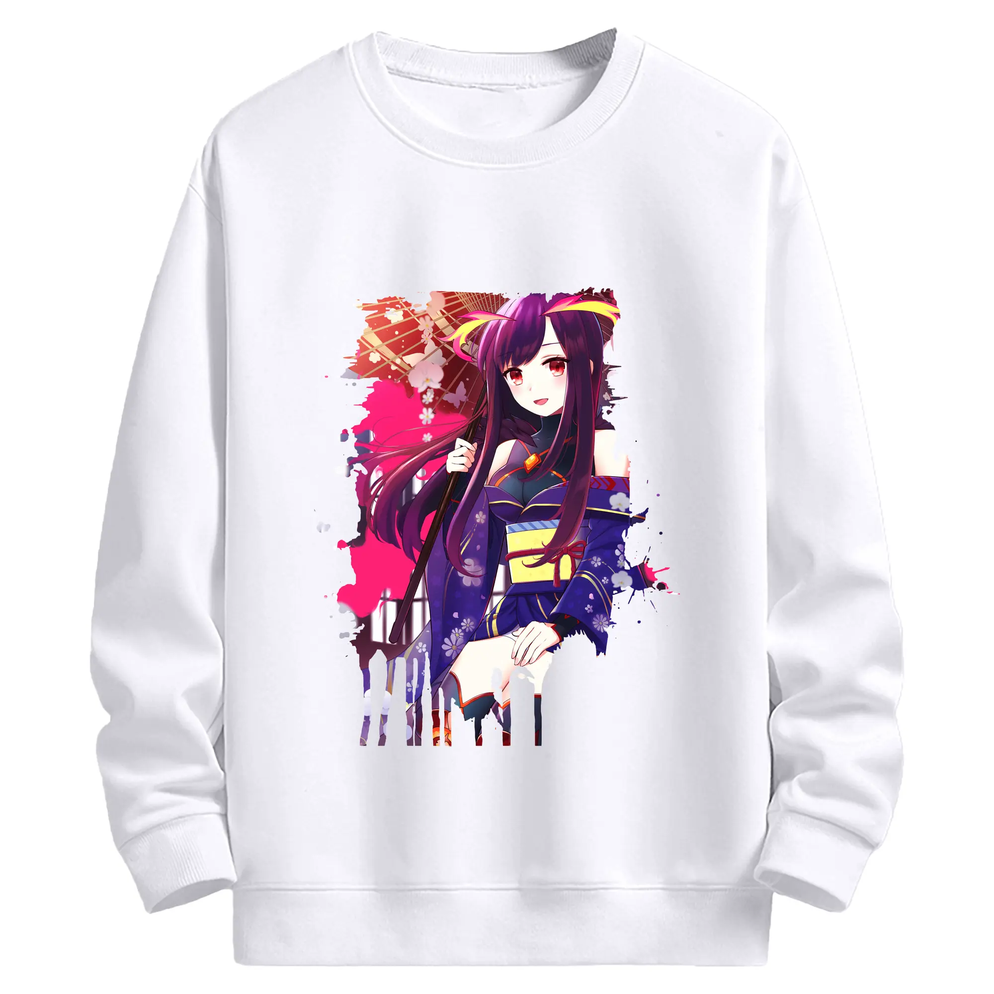 モンスト グッズ,マナ - 高品質 クルーネック スウェット ・ コットン59％ ポリエステル41％ ・ ユニセックス 長袖 トレーナー ・ カジュアル デイリー スポーツ 散歩用