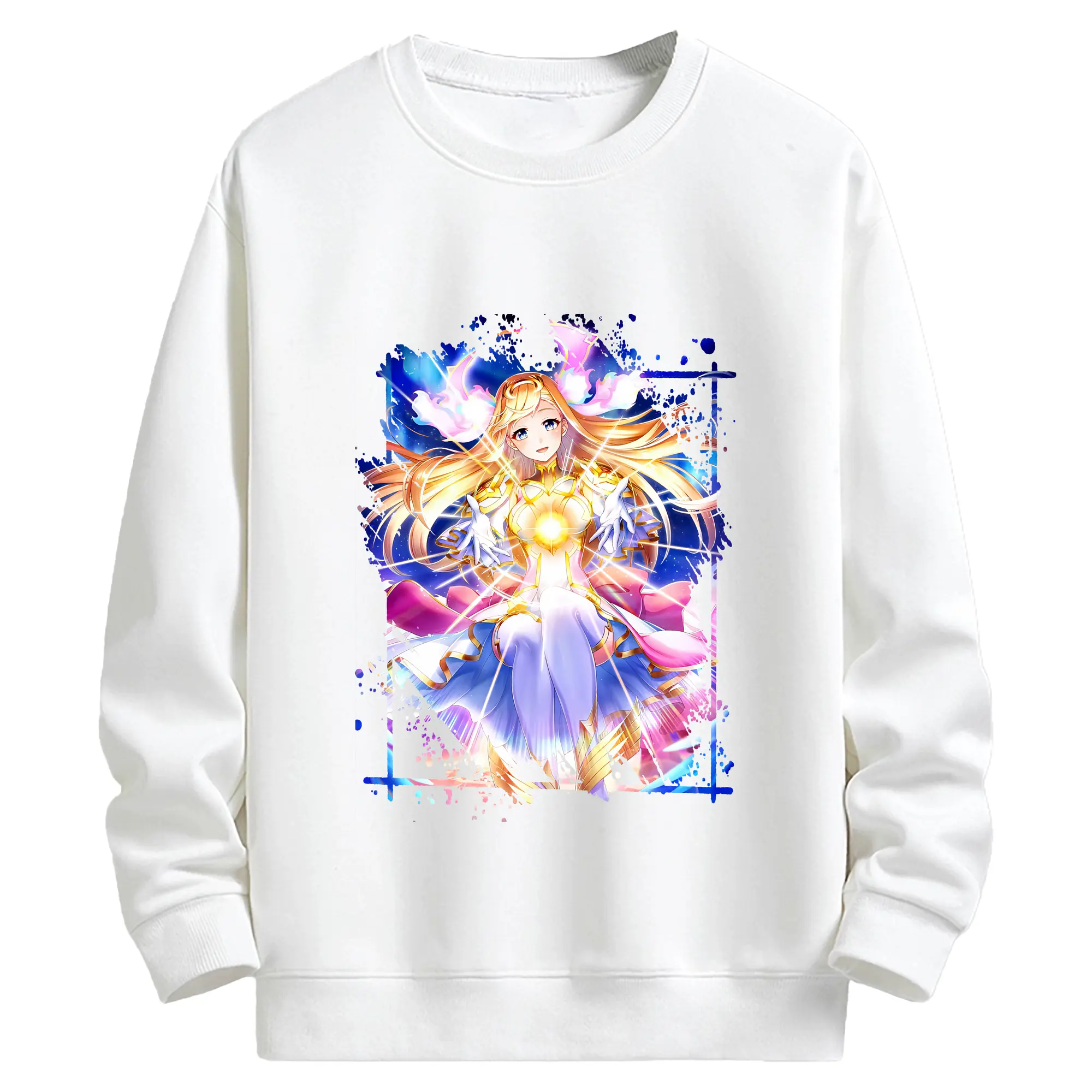 モンスト グッズ,マナ - キッズ クルーネックスウェットシャツ ・ フロントプリント ・ 綿80％ ポリエステル20％ ・ 快適 通学 スポーツ 日常使い お散歩用