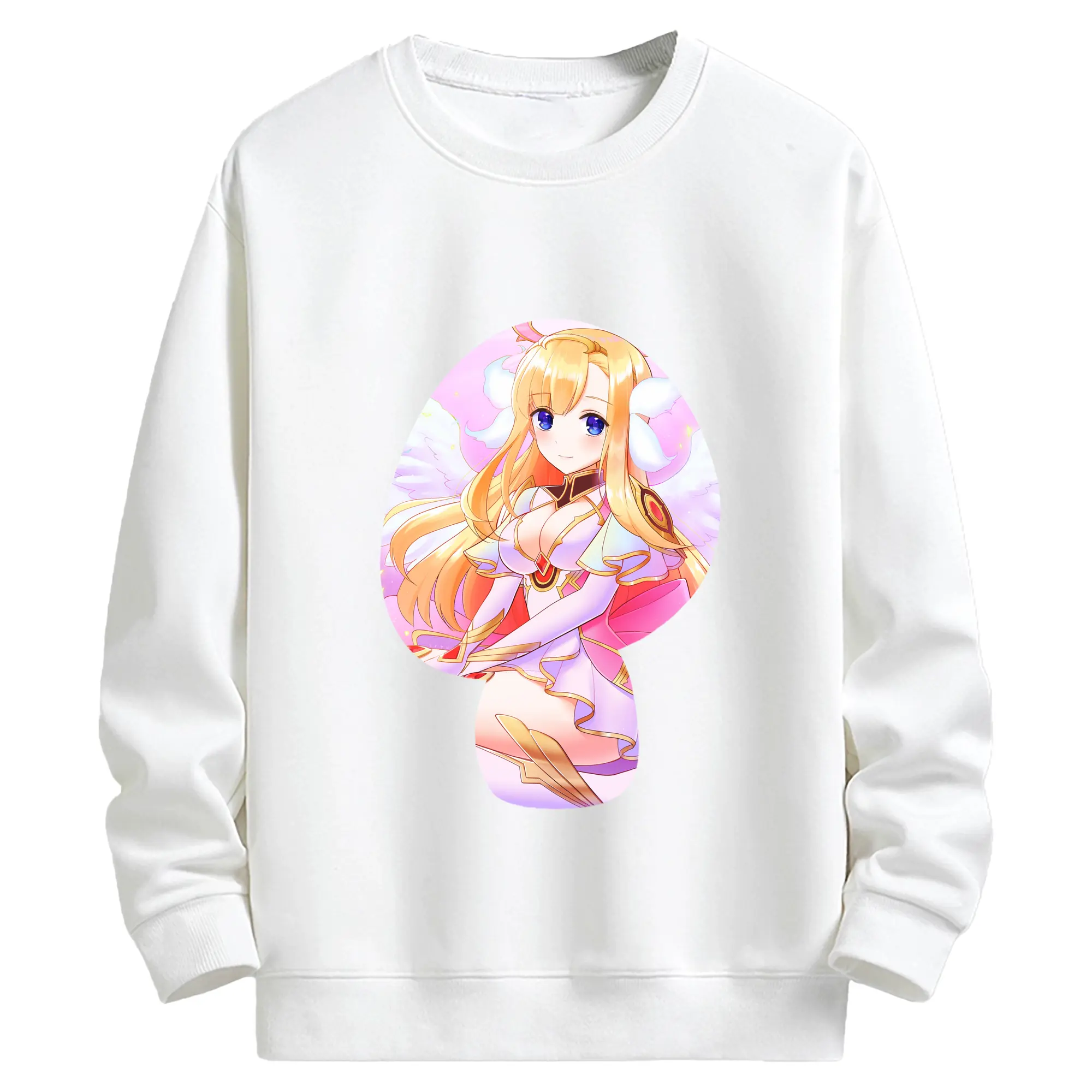 モンスト グッズ,マナ - キッズ クルーネックスウェットシャツ ・ フロントプリント ・ 綿80％ ポリエステル20％ ・ 快適 通学 スポーツ 日常使い お散歩用