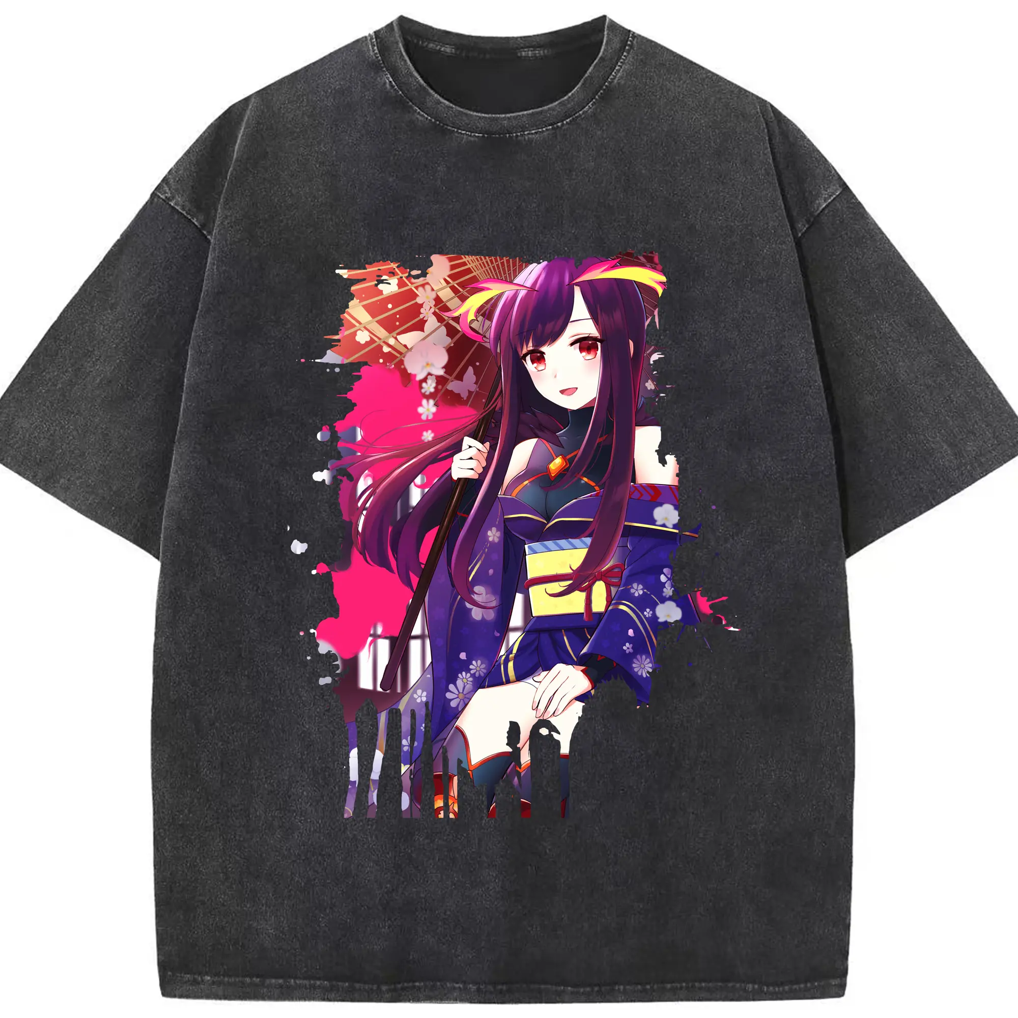モンスト グッズ,マナ - 綿100％ ヴィンテージ風 半袖Tシャツ ・ フロントプリント ・ 柔らか肌触り ・ 通気性 快適 ・ スポーツ カジュアル 外出用