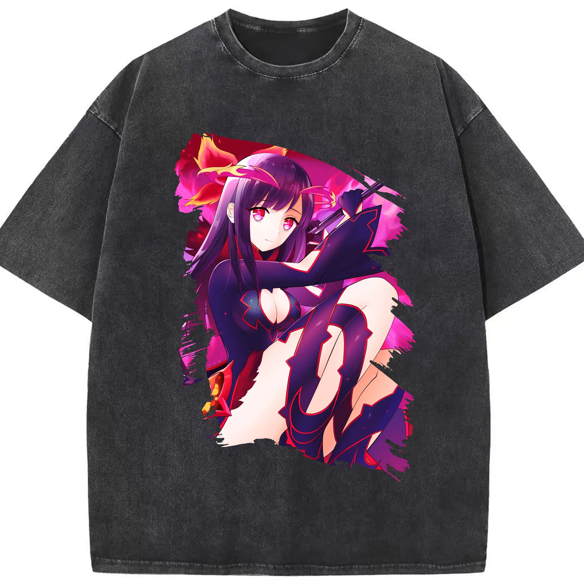 モンスト グッズ,マナ - 綿100％ ヴィンテージ風 半袖Tシャツ ・ フロントプリント ・ 柔らか肌触り ・ 通気性 快適 ・ スポーツ カジュアル 外出用
