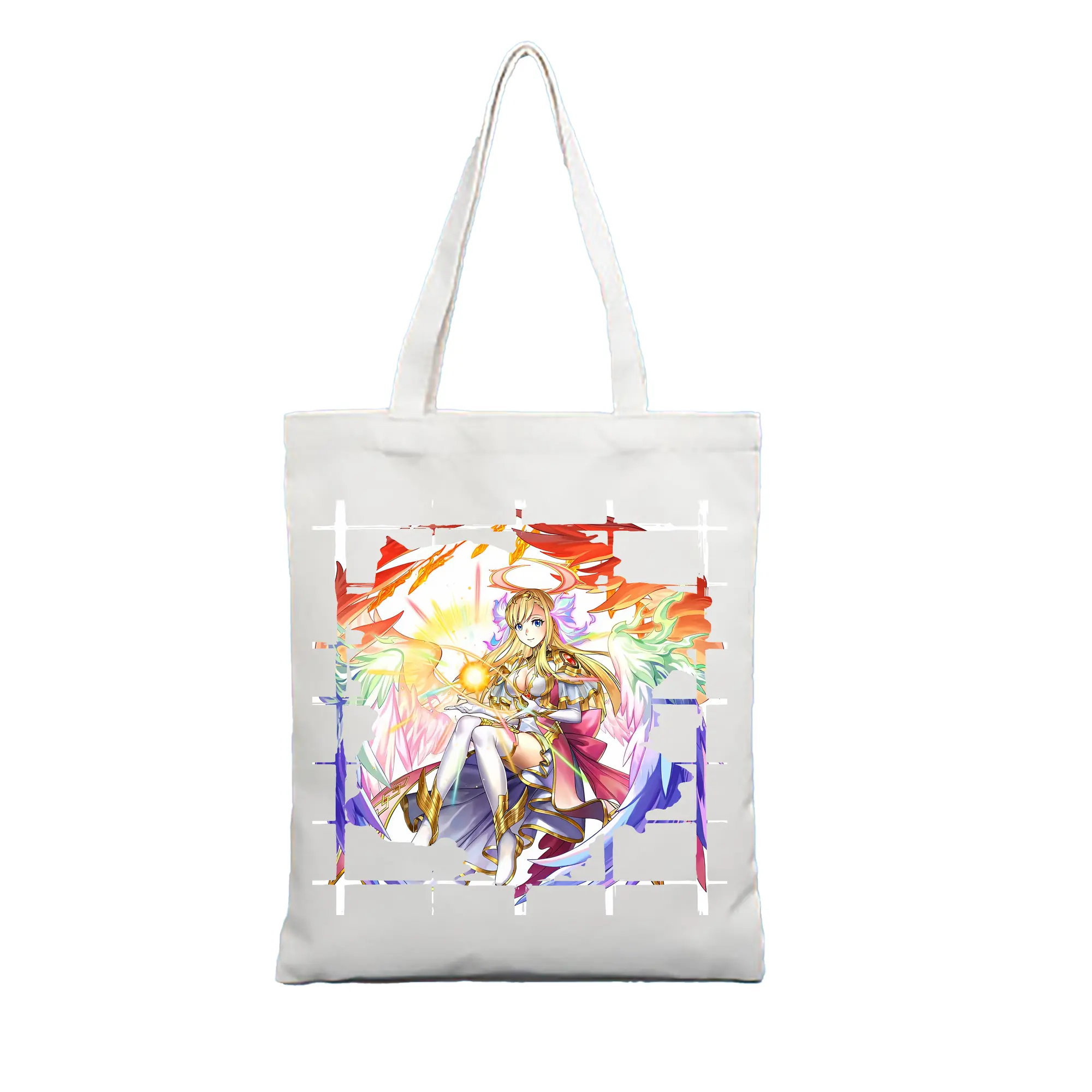 モンスト グッズ,マナ - 縦型キャンバス手提げバッグ（トートバッグ） ・ キャンバス素材 ・ ショッピング用 ・ 軽量 丈夫 お手入れ簡単