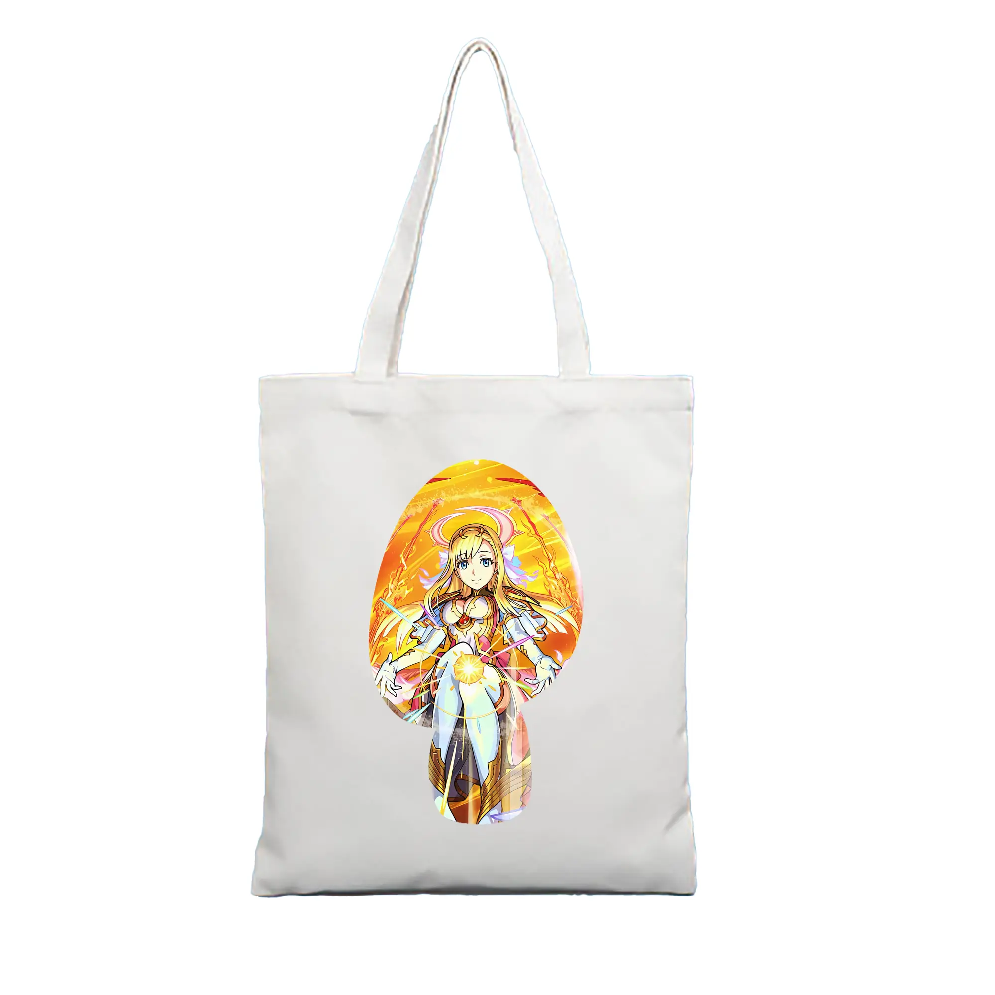 モンスト グッズ,マナ - 縦型キャンバス手提げバッグ（トートバッグ） ・ キャンバス素材 ・ ショッピング用 ・ 軽量 丈夫 お手入れ簡単